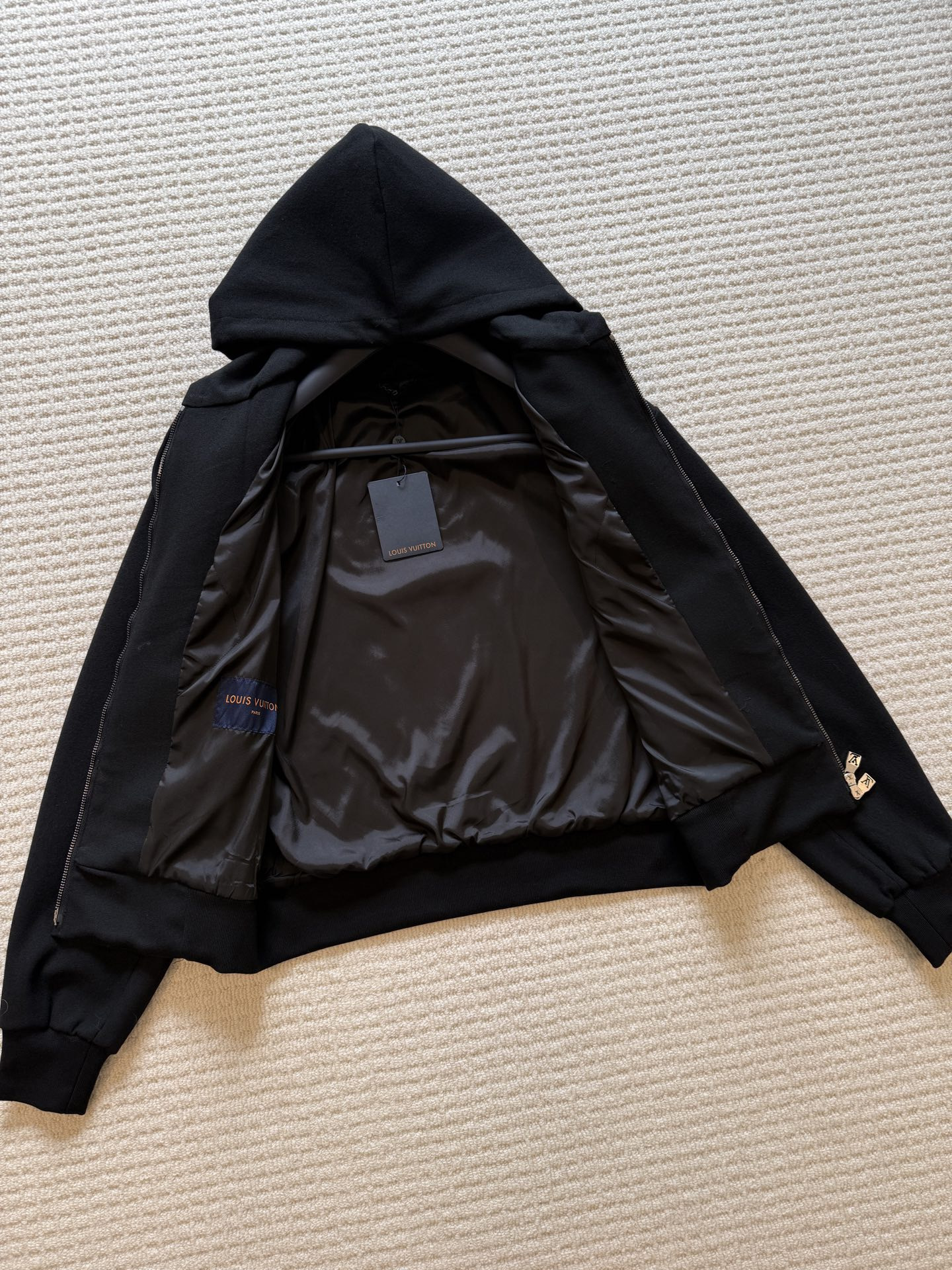 LOUIS VUITTON Tailored Technical Wool Hooded Blouson #375899