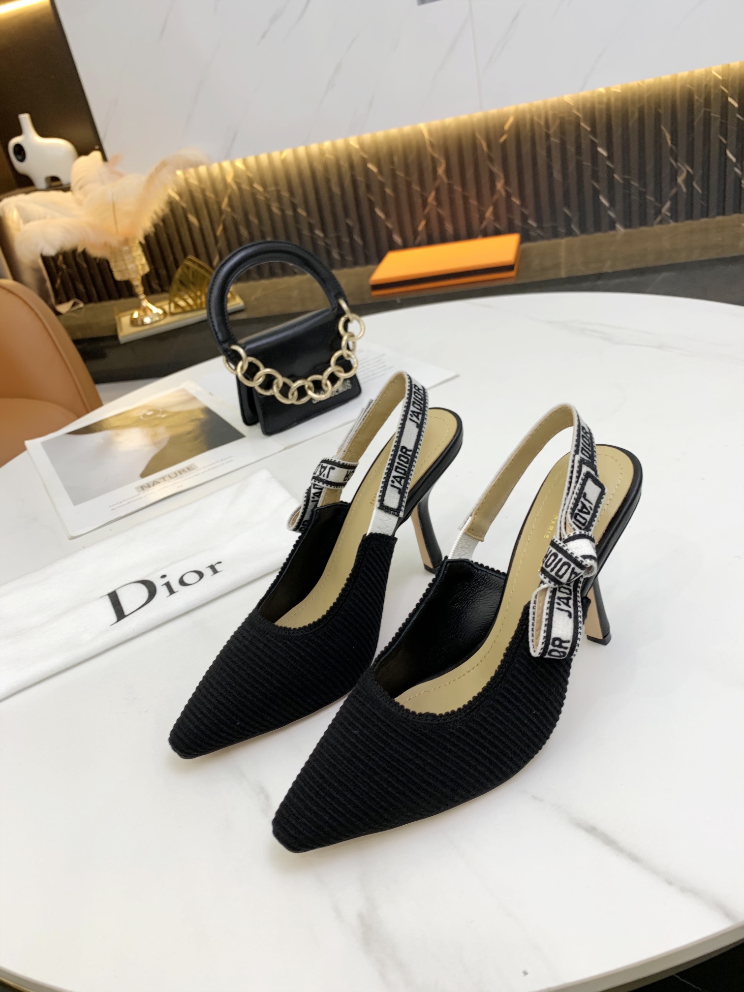 [TOP] Christian Dior High-heeled Shoes - Black - 711 Luxury