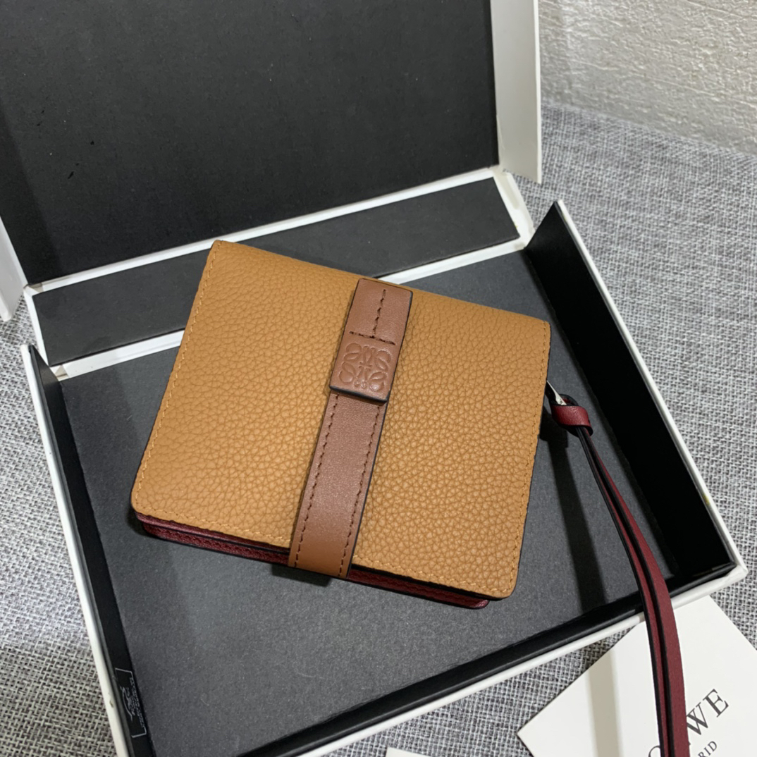 [TOP] LOEWE  Wallet 10.5*9*3cm - Brown