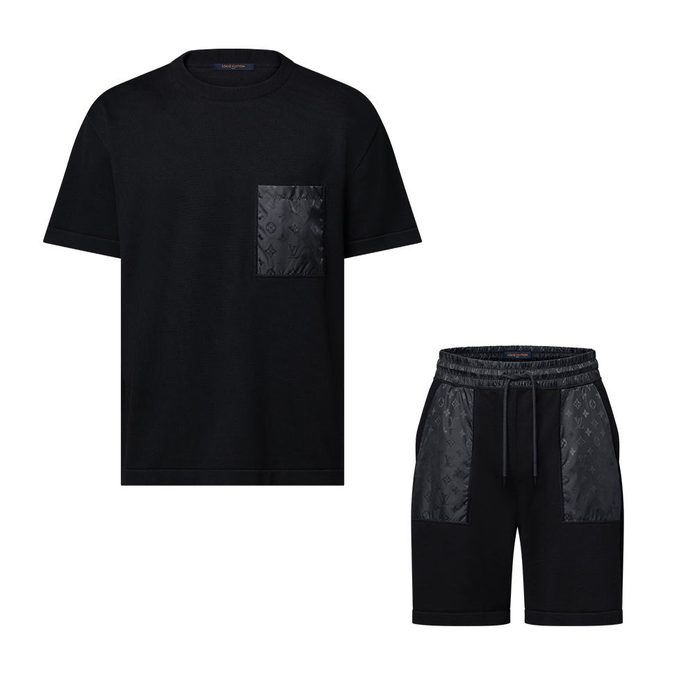 LOUIS VUITTON T-Shirt and Shorts With Technical Signature Details #389098
