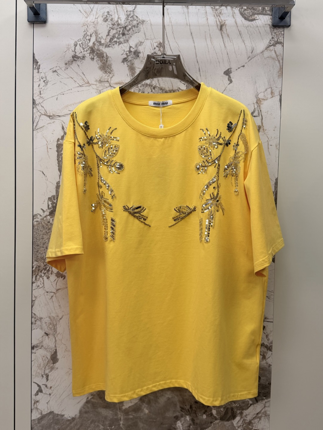 [TOP] Miu Miu T-Shirt - Yellow