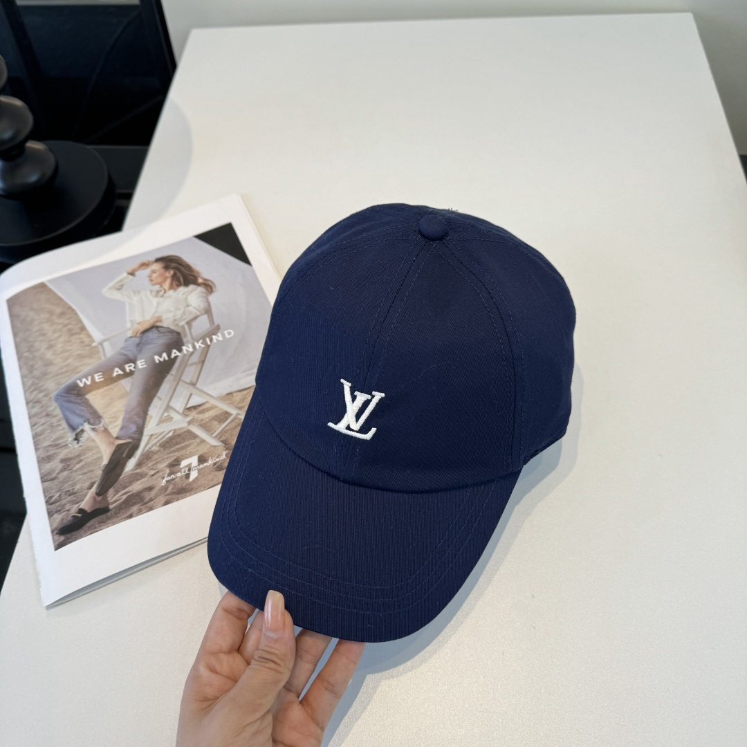 [TOP] Louis Vuitton LV Baseball Hat  - Blue - 711 Luxury