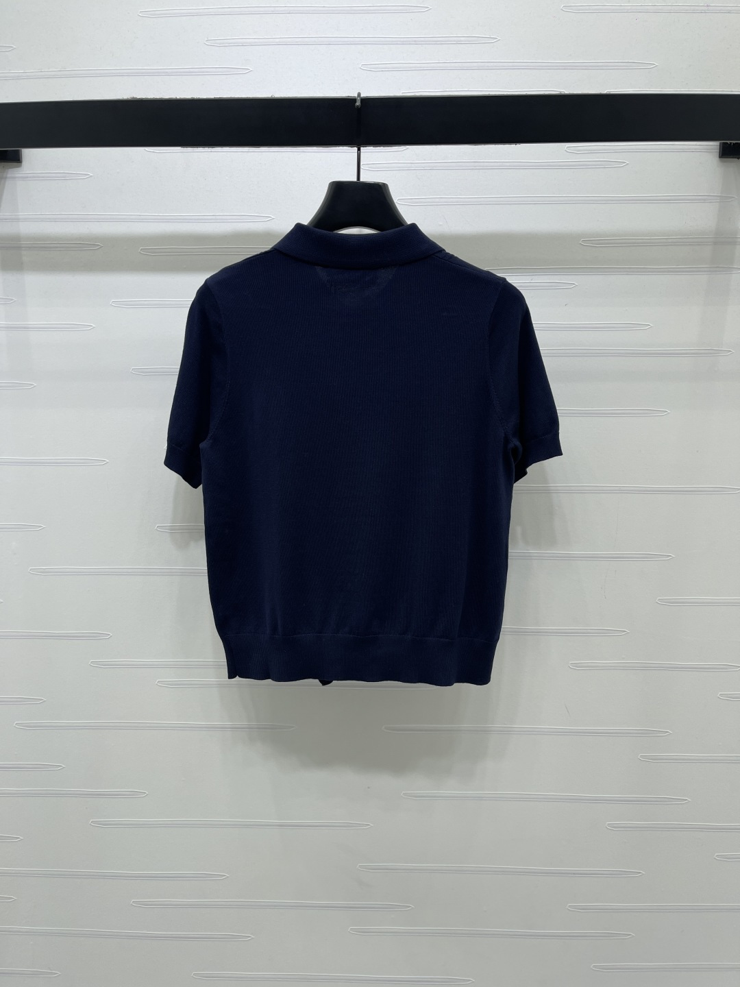 [TOP] Miu Miu Knit Top - Navy Blue - 711 Luxury