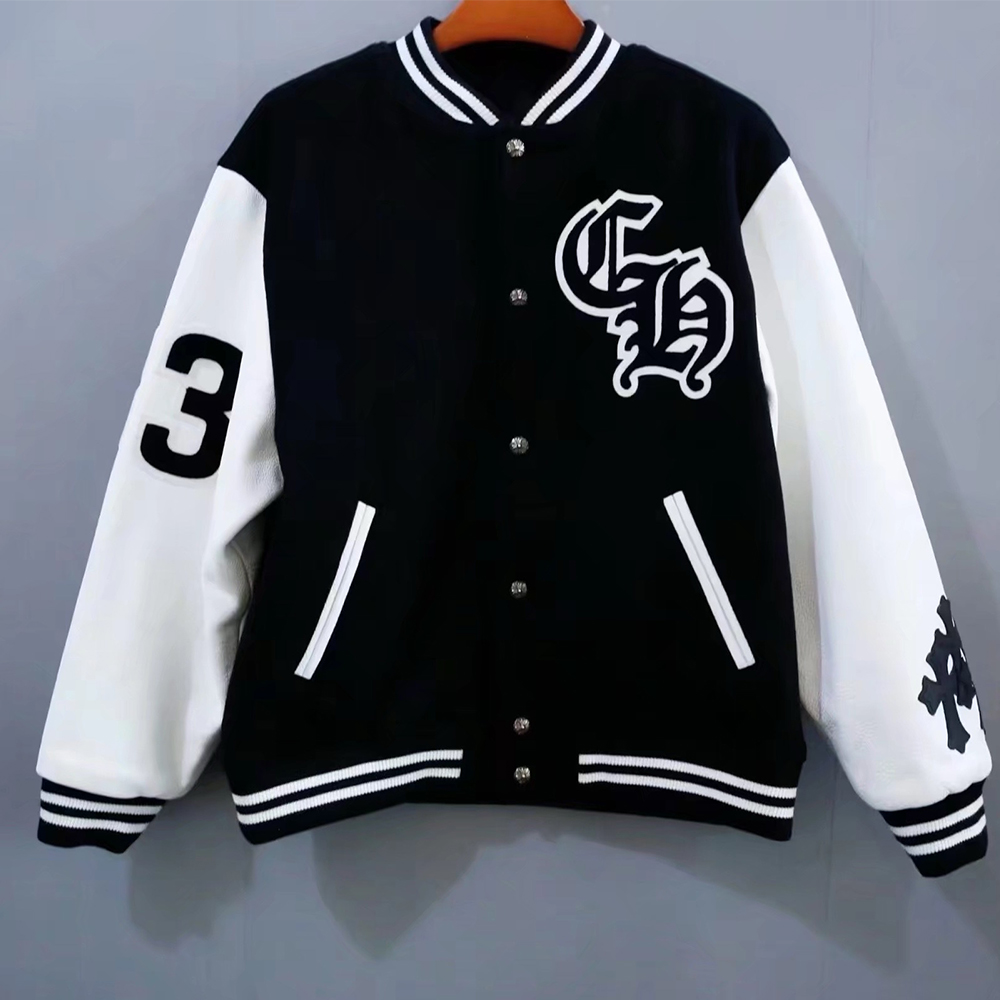 Chrome Hearts Cashmere leather sleeve jacket #385082