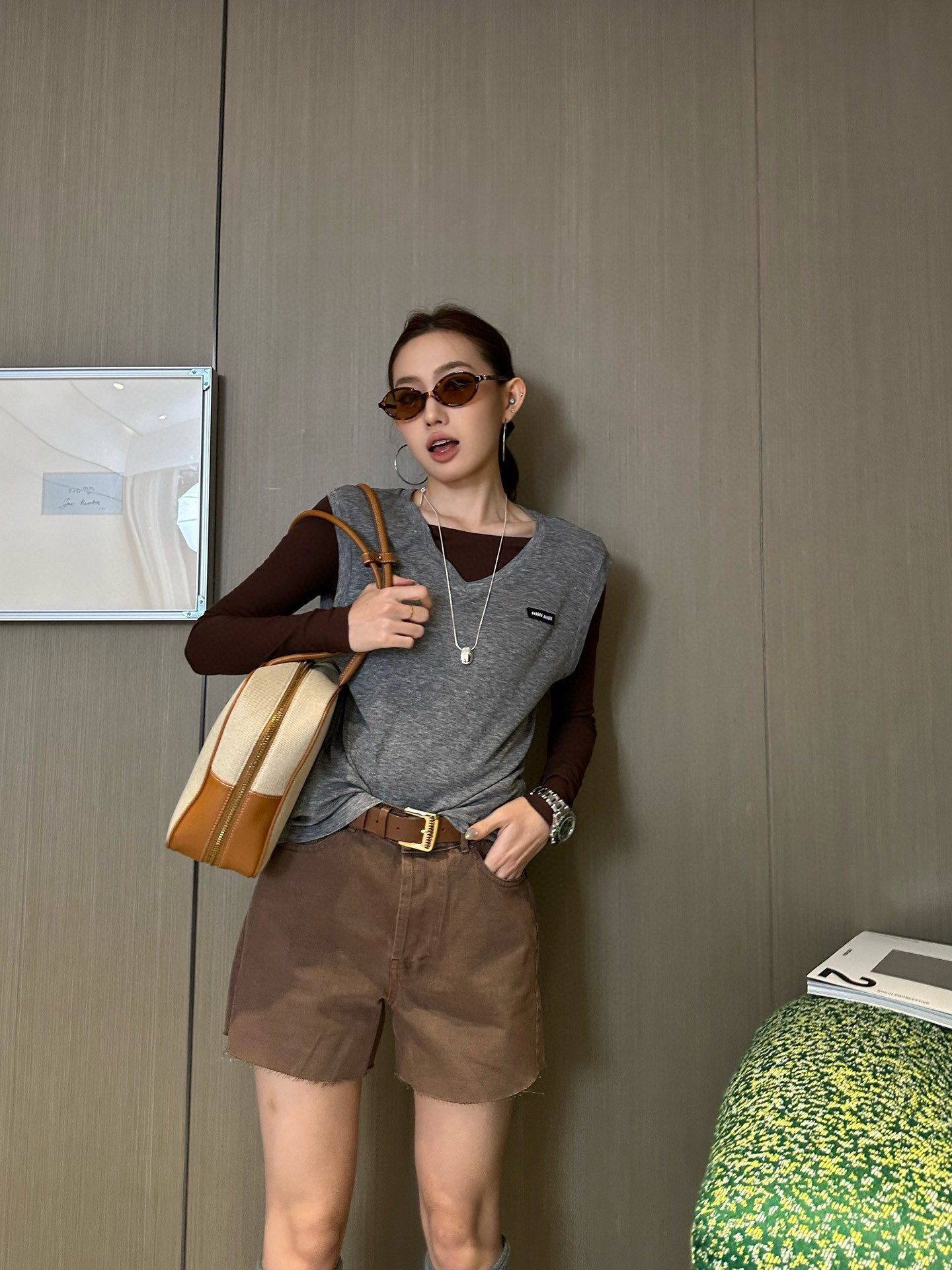 [TOP] Miu Miu  Vest - Grey