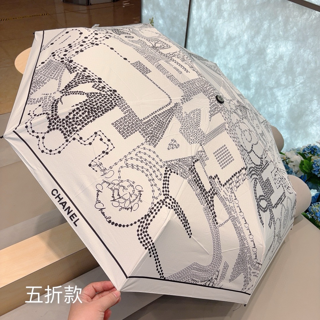 [TOP] CHANEL Umbrella - White - 711 Luxury