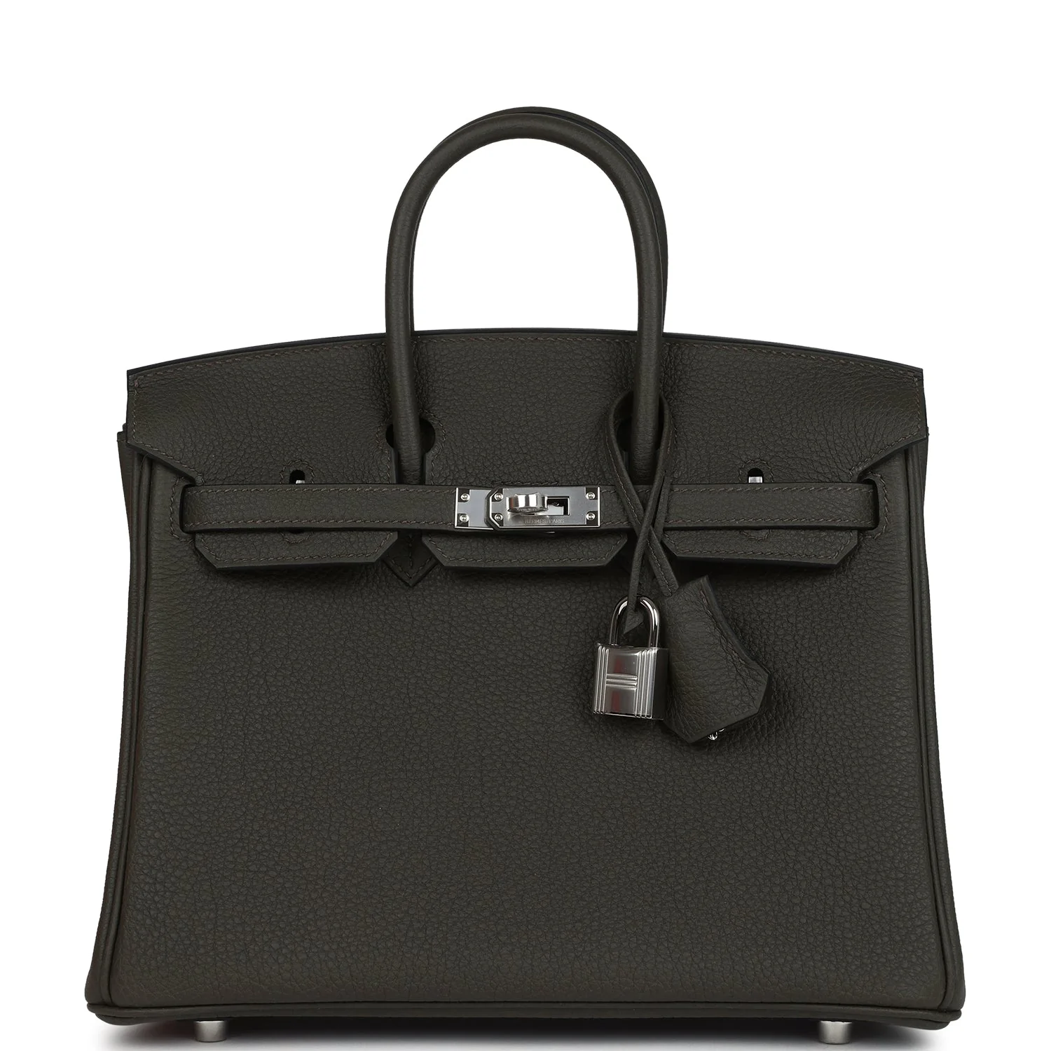 Hermes BirkinVert de Gris Togo Palladium Hardware