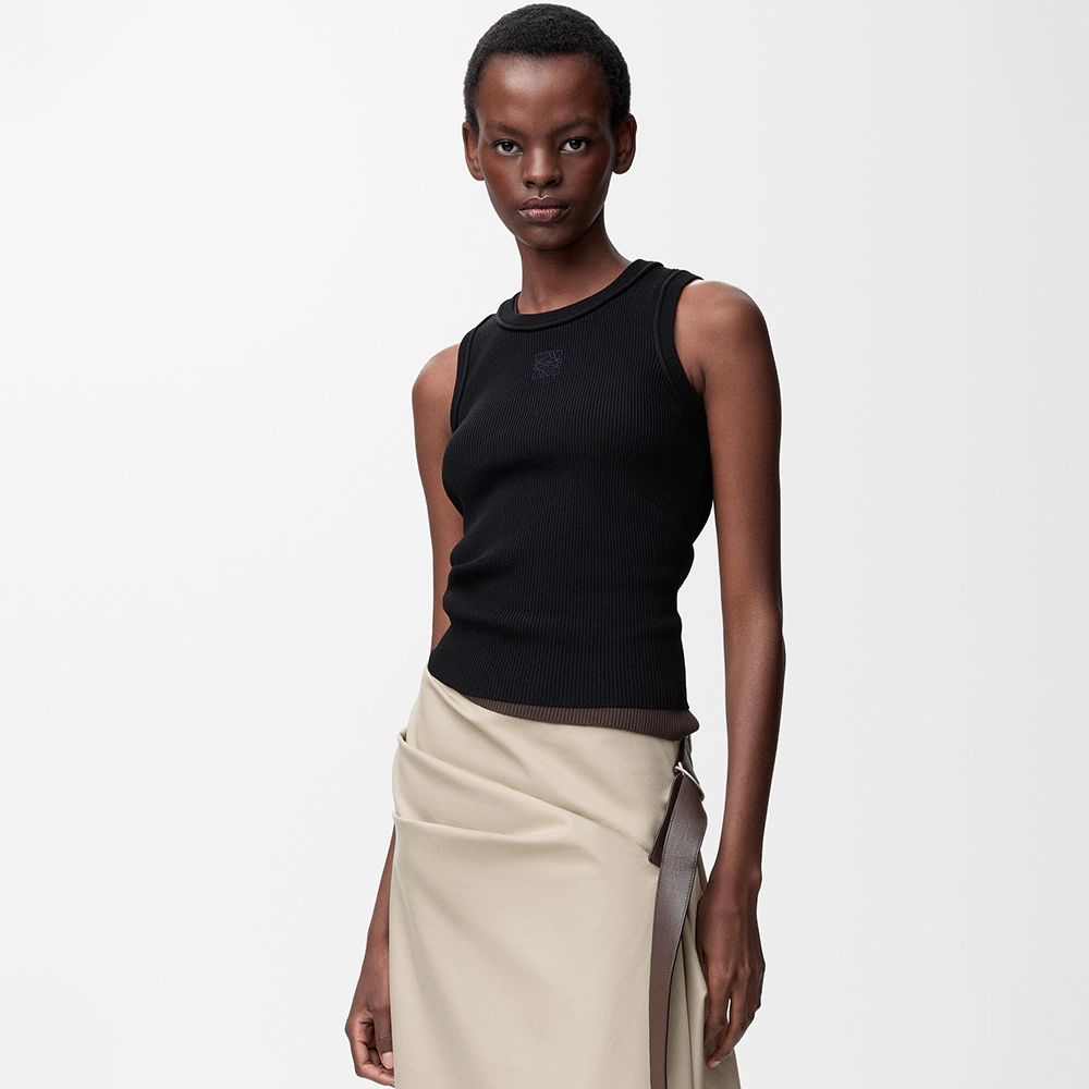 LOEWE Anagram Tank Top in Stretch Viscose #383690