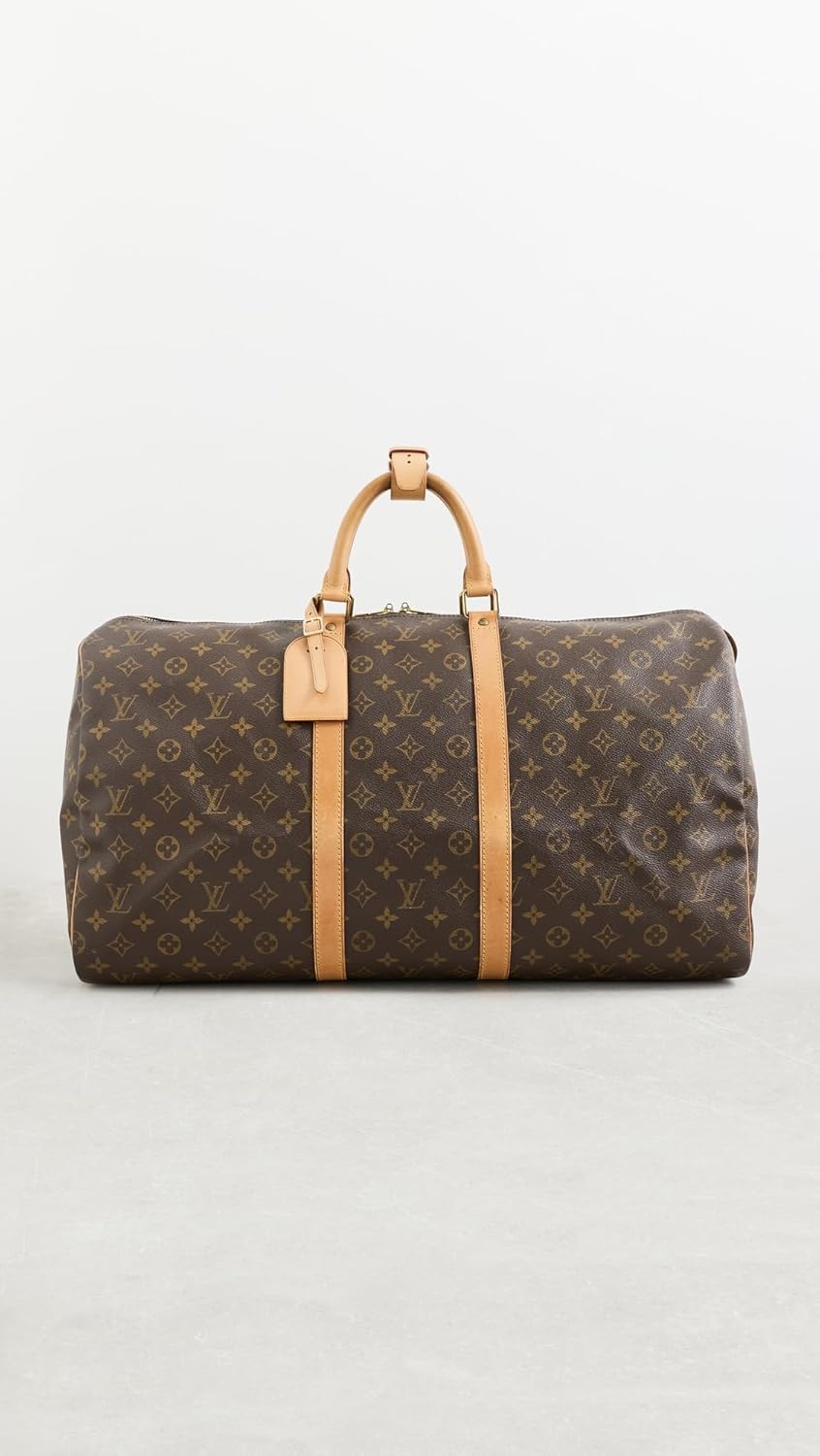 What Goes Around Comes Around Women's Pre-Loved Louis Vuitton Monogram Keepall 55 Duffle, Brown, One Size