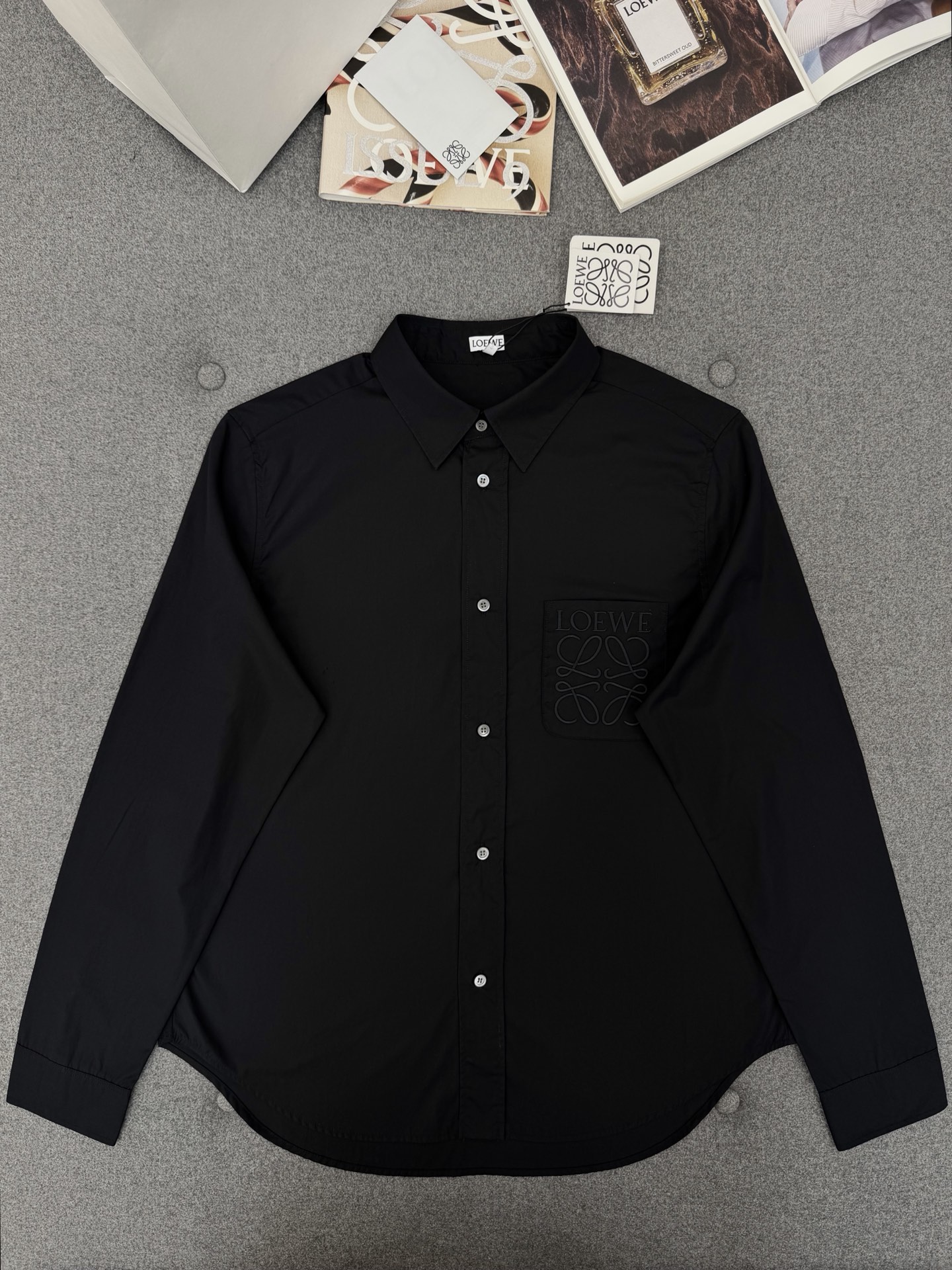 Loewe black Clothing LOEWE Shirt in cotton Black #393119 View 2 | Nigo Office