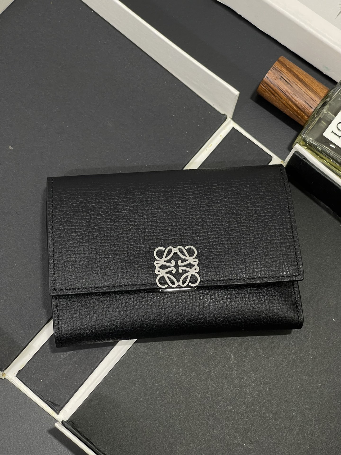 [TOP] LOEWE  Wallet 11.8*8 cm - Black