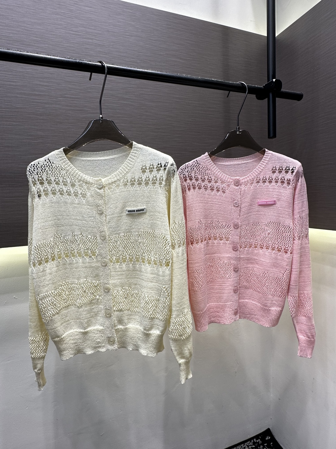 [TOP] Miu Miu Knitted Long-sleeved Shirt - 2 Colors - 711 Luxury