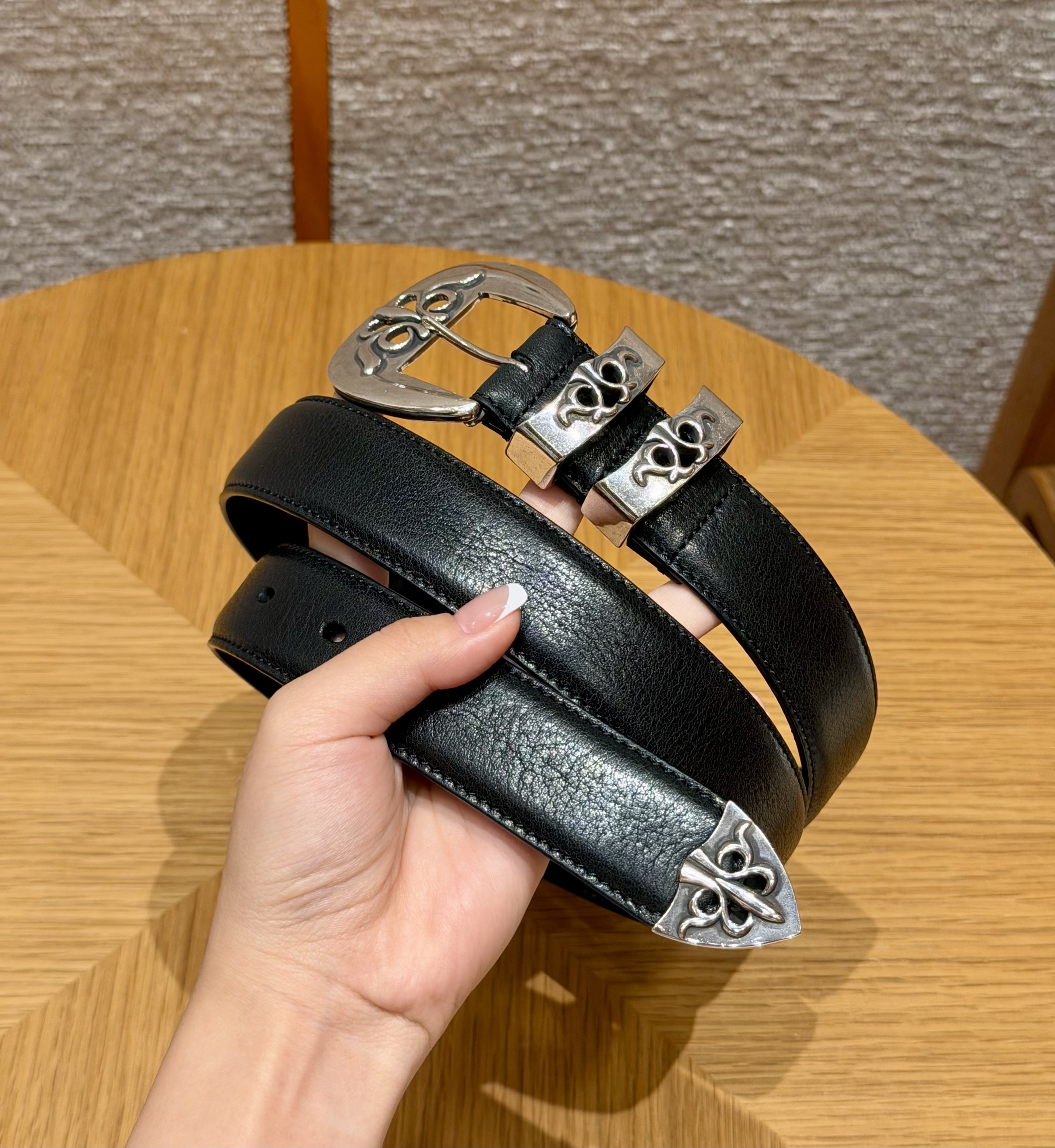 Chrome Hearts Ring Chrome Hearts Iris Double Ring Four-piece Set Pin Buckle Belt #395340 View 2 | Nigo Office