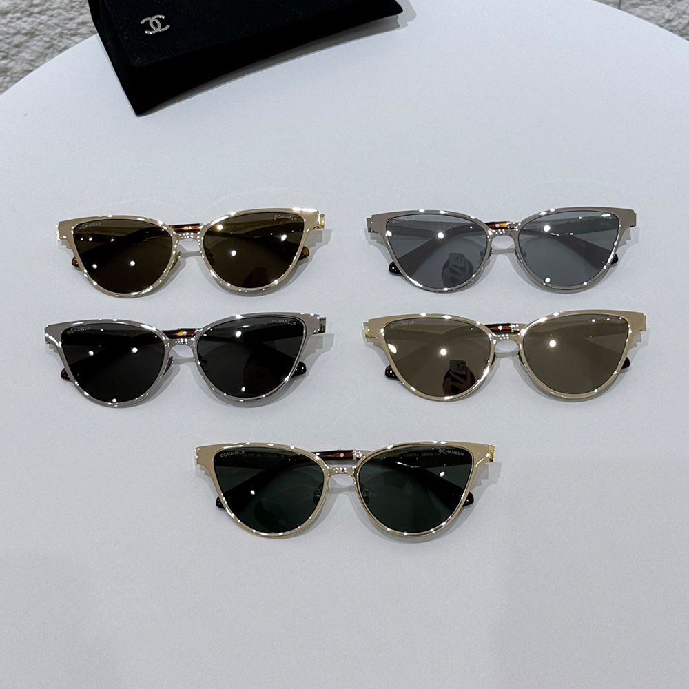 Chanel Sunglasses CHANEL Sunglasses Cat-Eye Sunglasses metal #378125 | Nigo Office