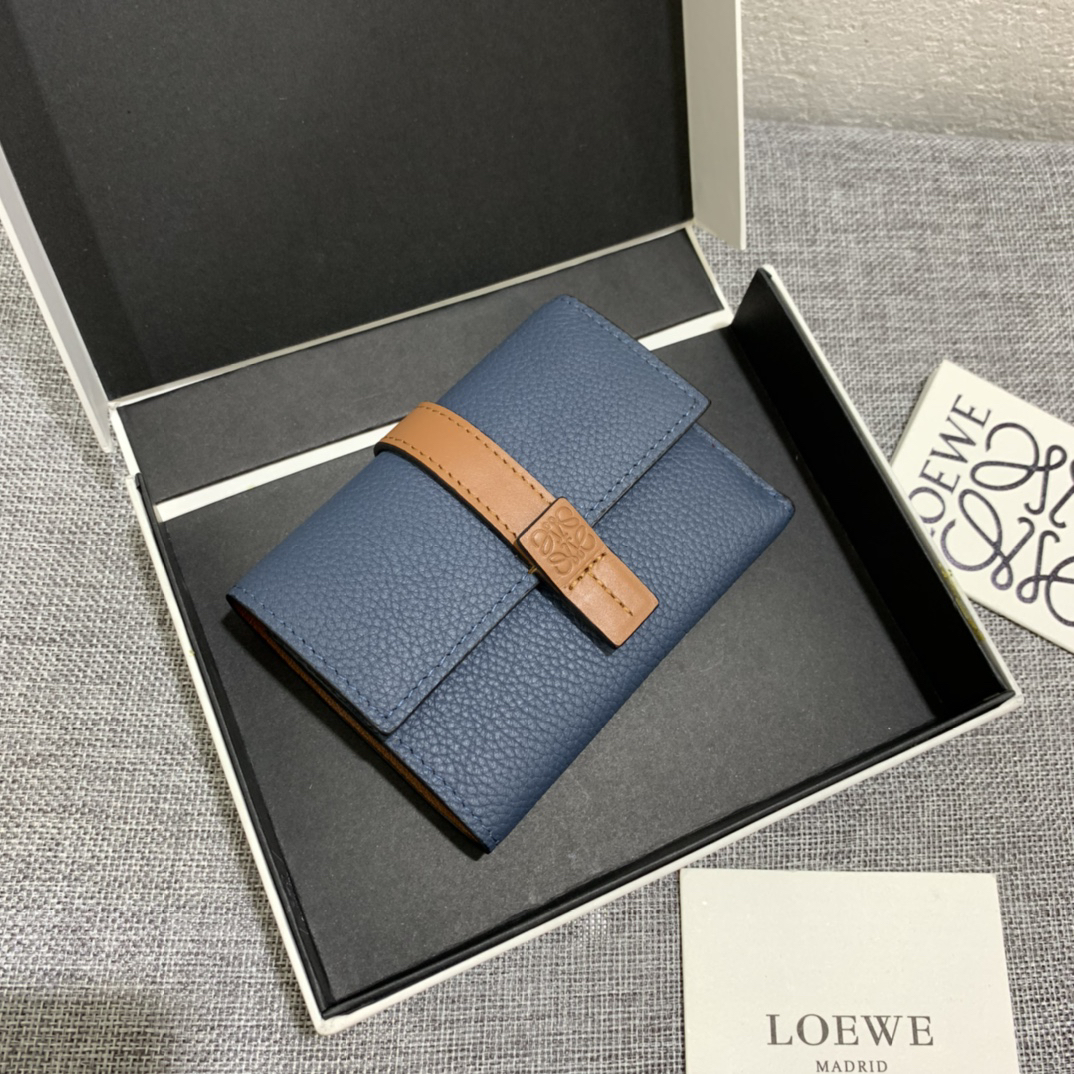 [TOP] LOEWE Wallet 12*8.5cm - Blue - 711 Luxury