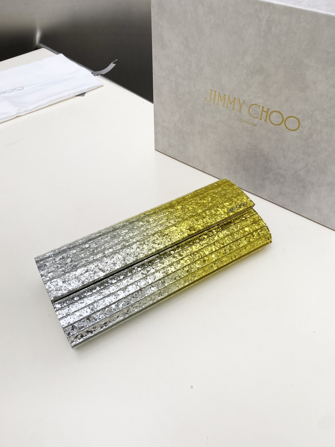 [TOP] JIMMY CHOO Sweetie Bag 24*10*5CM - Sliver - 711 Luxury