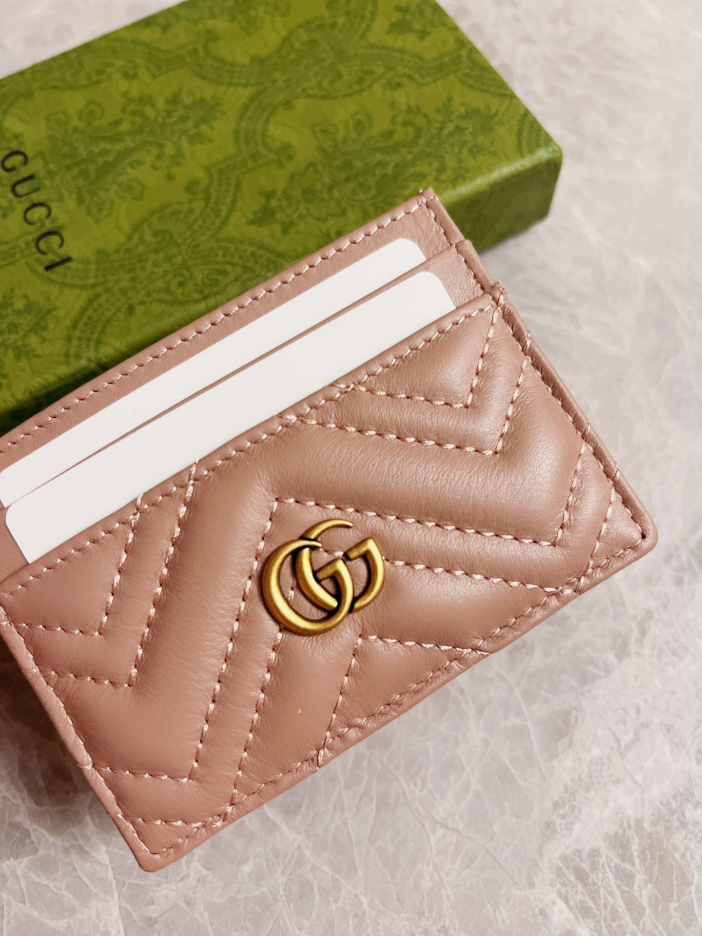 [TOP] GUCCI Card Pack 10 x 7cm - Pink - 711 Luxury