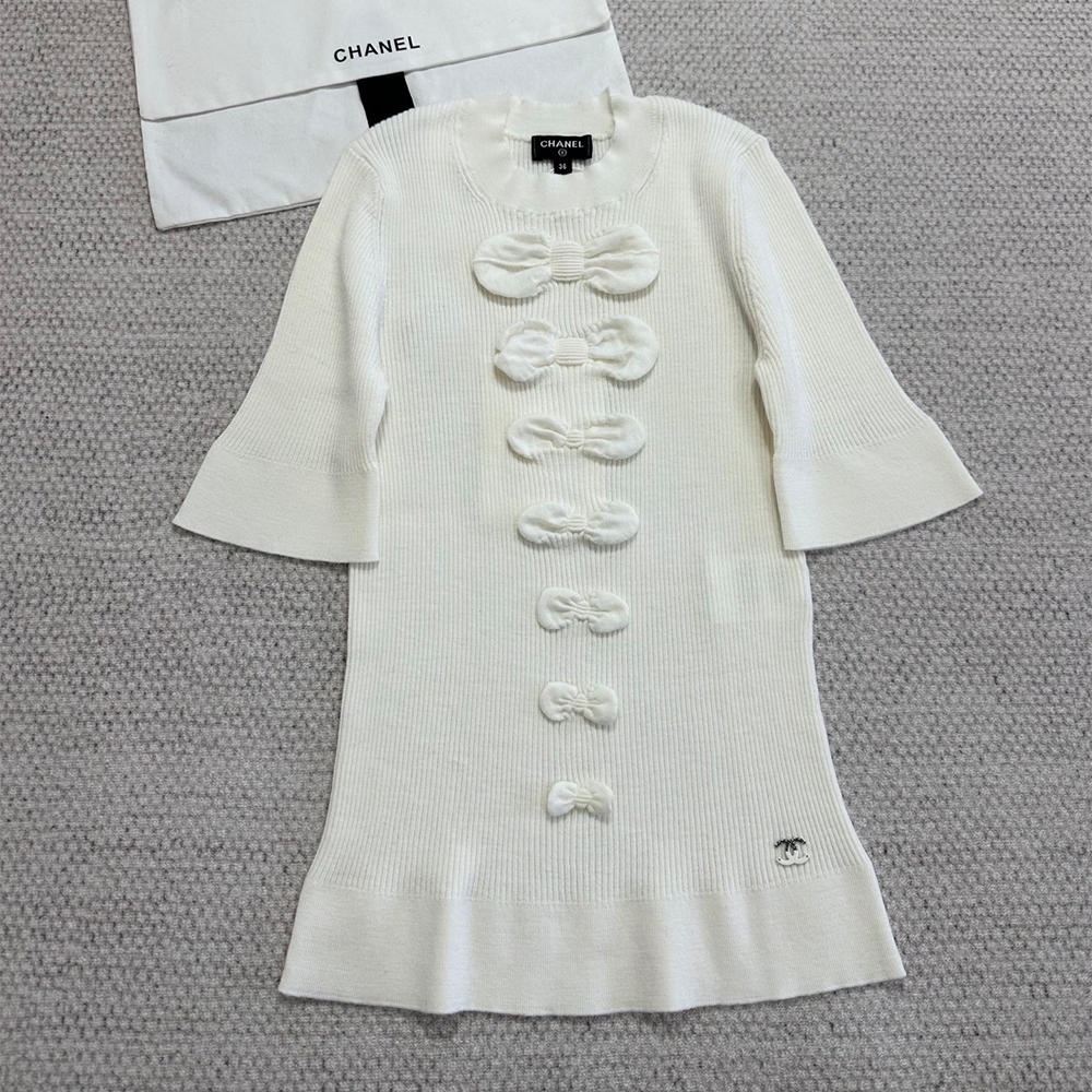 NIGO Chanel Top-quality Version Bow Knitted Short Sleeves #nigo376427