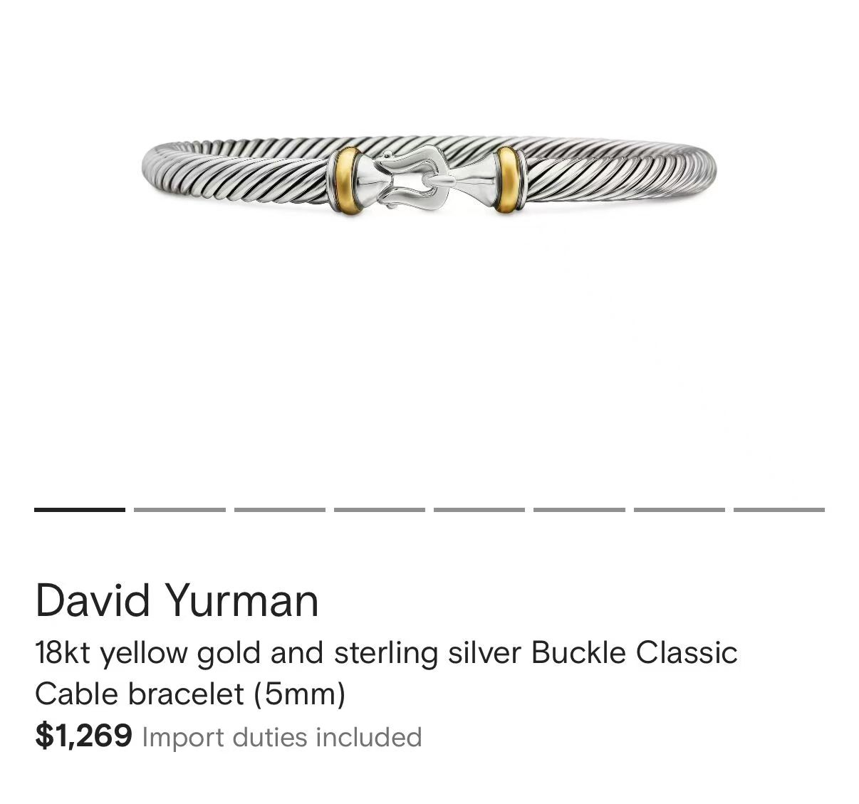 [TOP] DAVID YURMAN Bracelet - Sliver - 711 Luxury
