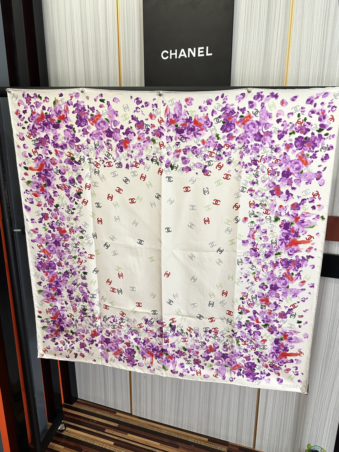 [TOP] CHANEL Silk Scarf 90 x 90 cm - Beige - 711 Luxury