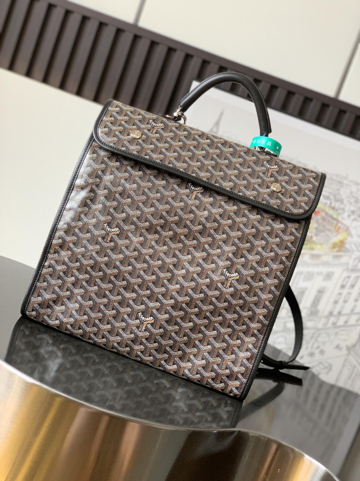 [TOP] Goyard Saint Léger Backpack 37x15x34cm - Black - 711 Luxury