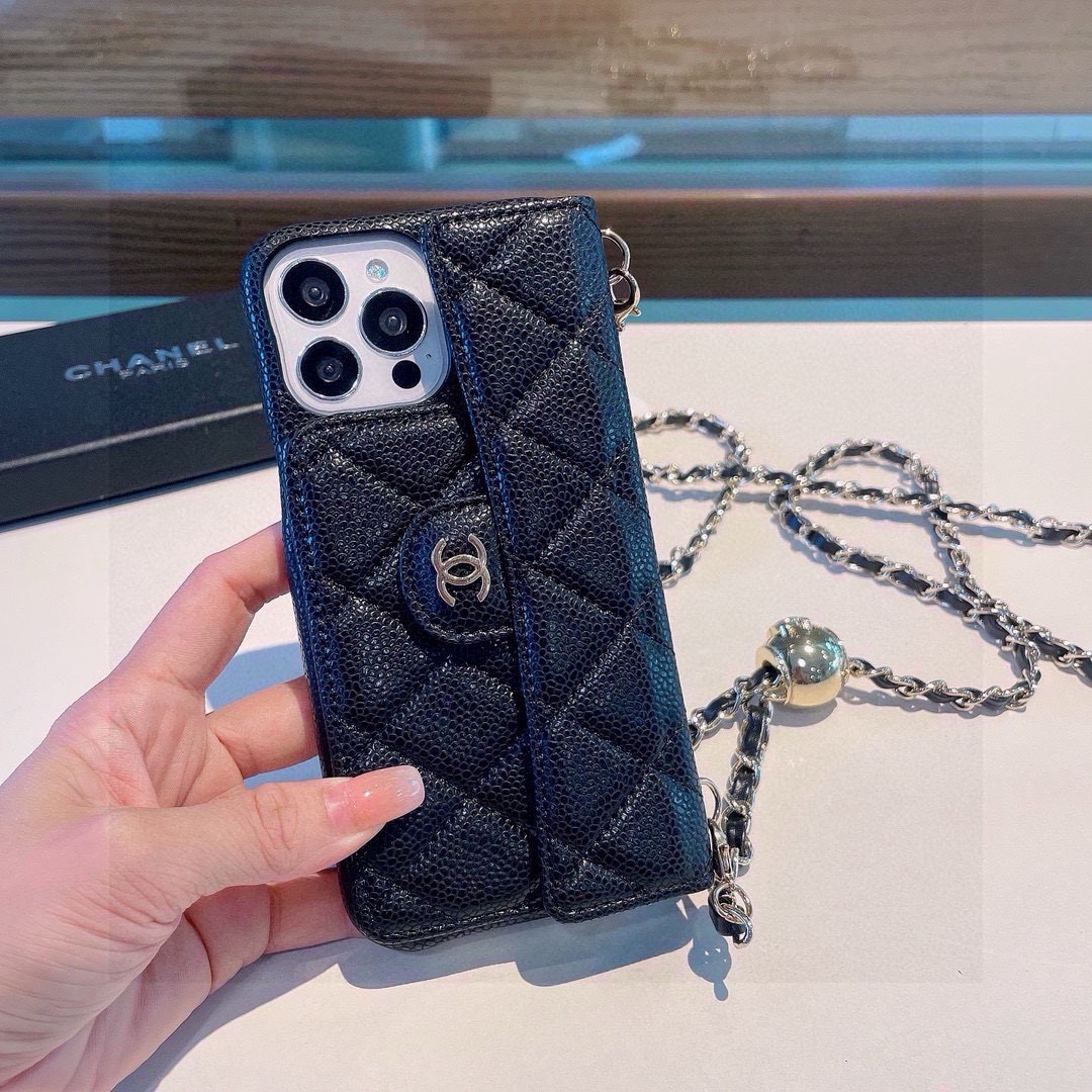 [TOP] CHANEL Phone Case - Black - 711 Luxury