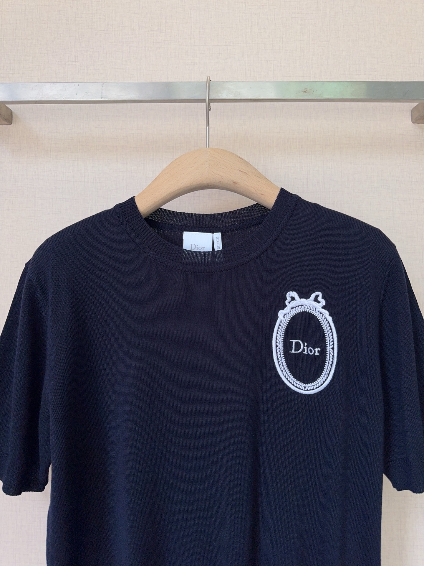 [TOP] Christian Dior Knit Top - Navy Blue - 711 Luxury