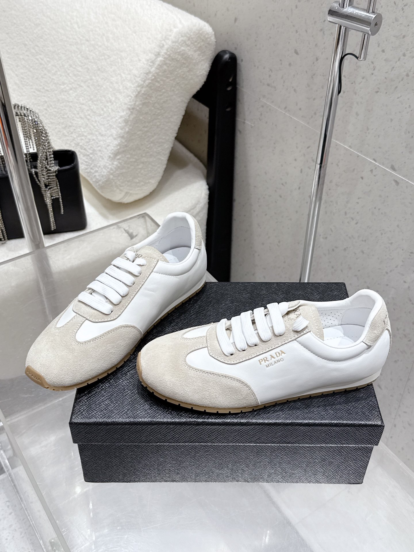 [TOP] PRADA Casual Shoes - Beige - 711 Luxury