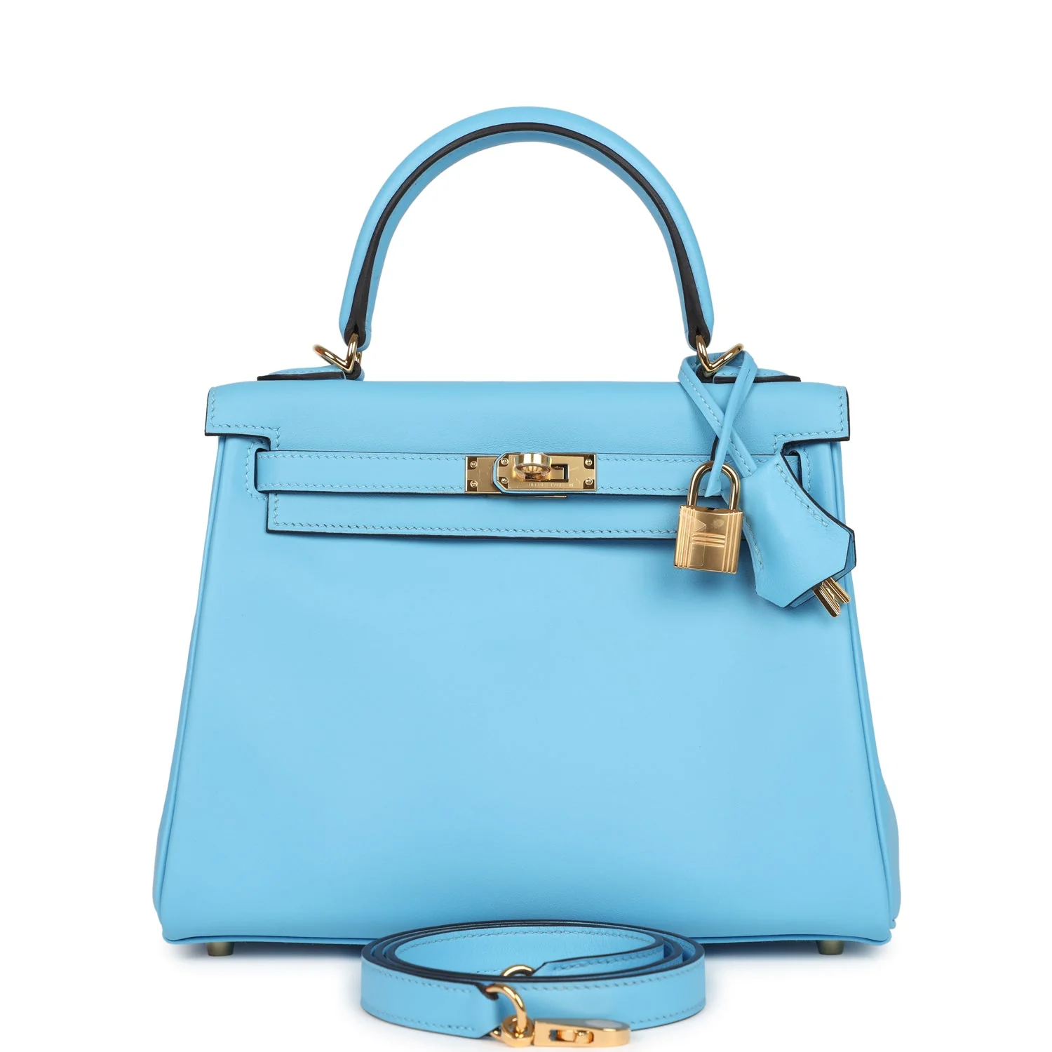 Hermes Kelly Retourne  Celeste Swift Gold Hardware