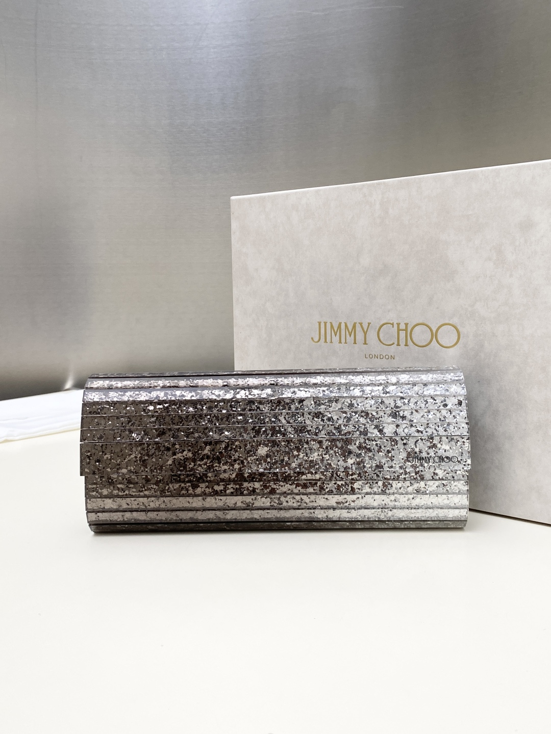 [TOP] JIMMY CHOO Sweetie Bag 24*10*5CM - Sliver - 711 Luxury