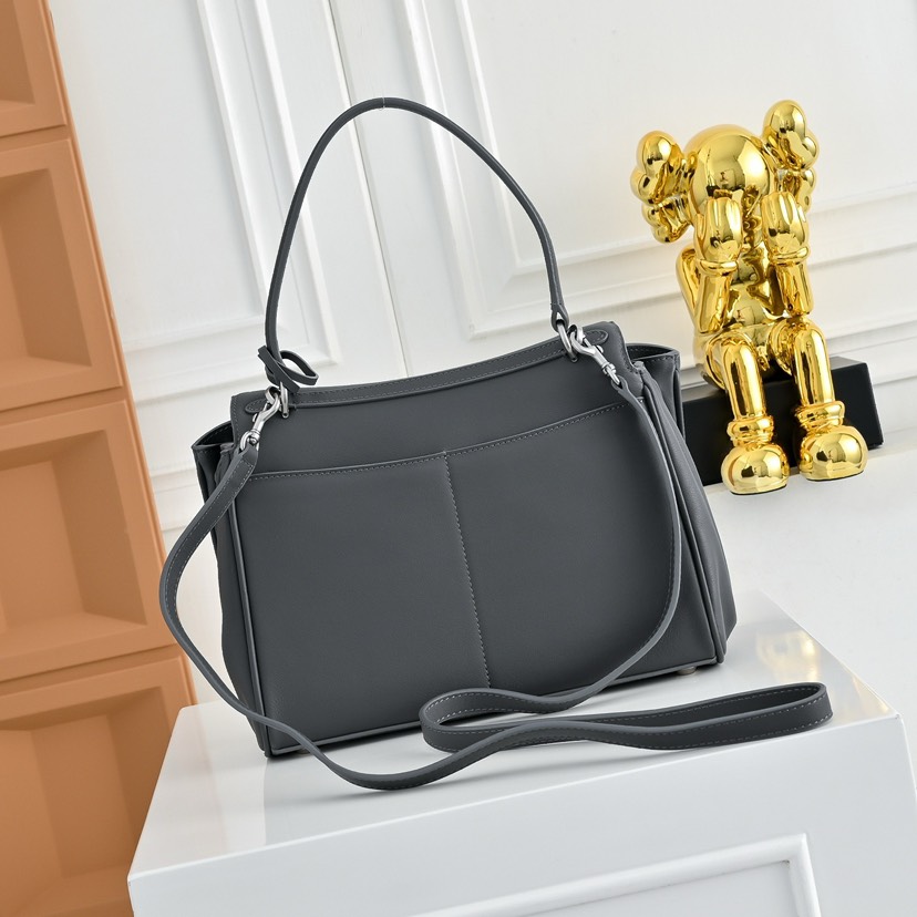 [TOP] BALENCIAGA Rodeo Bag 29x20x10cm - Gray & SHW - 711 Luxury