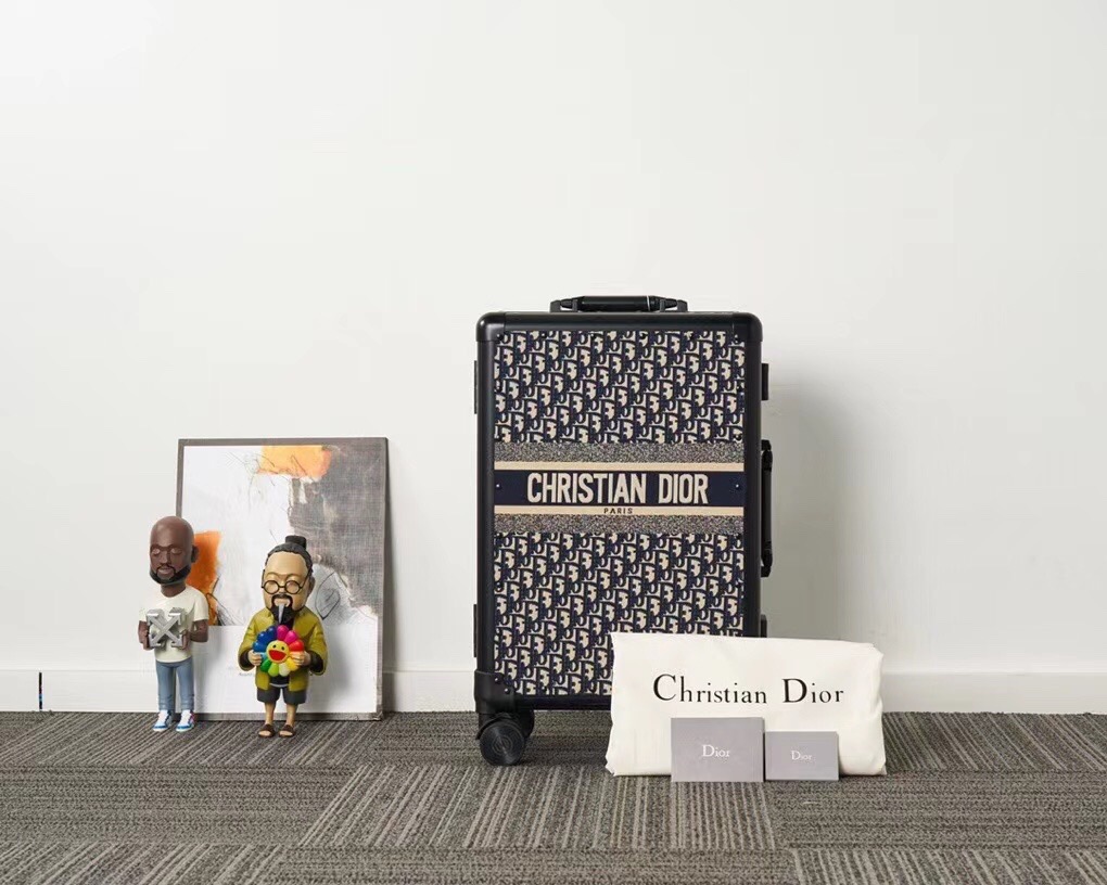 [TOP] Christian Dior Horizon Luggage Box 34-20-55cm - Blue - 711 Luxury