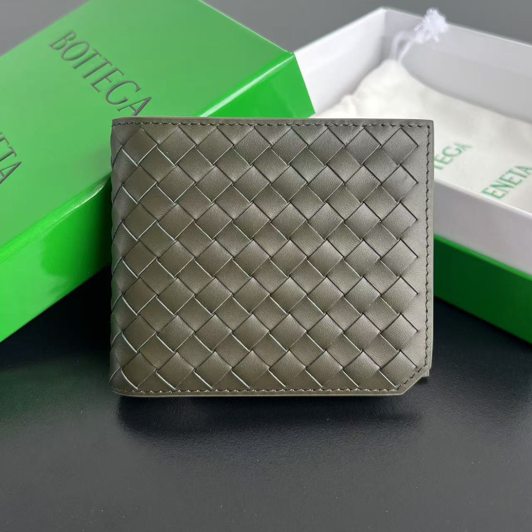 [TOP] Bottega Veneta BV  Wallet 11x9.5cm  - Military Green - 711 Luxury