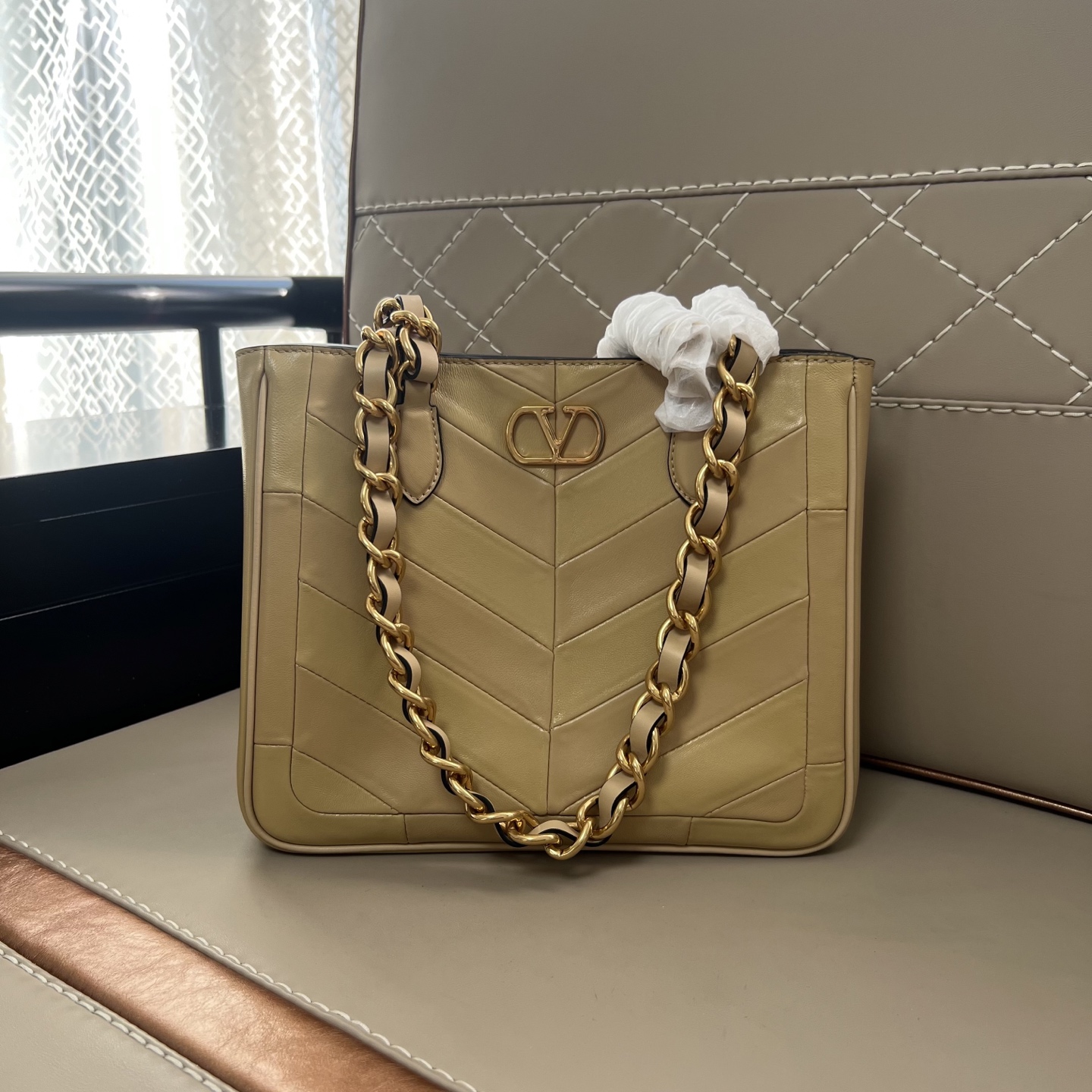 [TOP] VALENTINO GARAVANI LASEINE  Bag  26.5 X  22 X  10 cm - Khaki