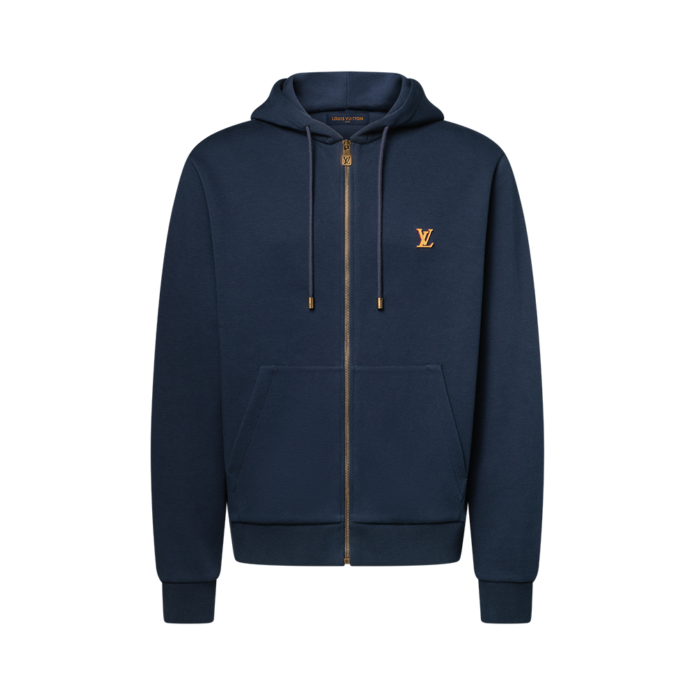 Louis Vuitton Clothing LOUIS VUITTON Zippered Hoodie With Signature #379226 View 2 | Nigo Office