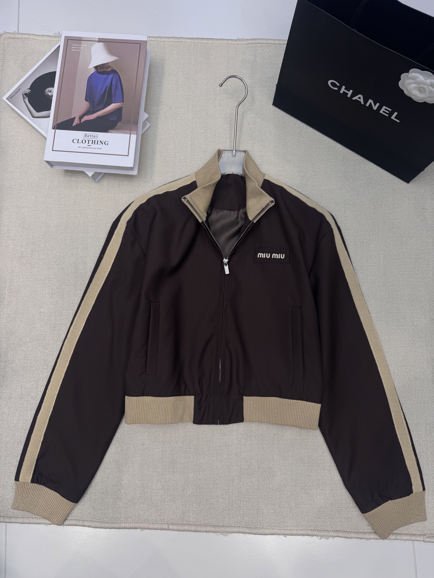 [TOP] Miu Miu Jacket - Brown - 711 Luxury