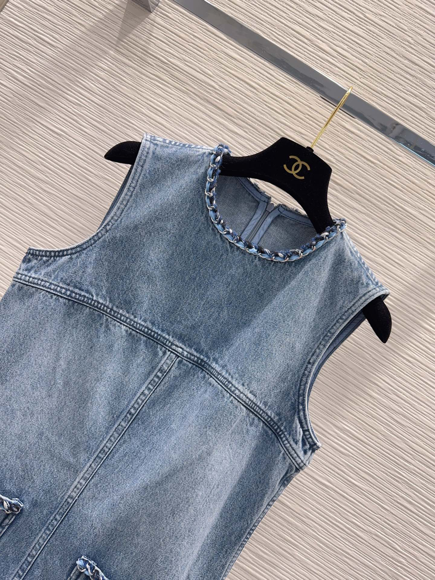 [TOP] CHANEL Denim Dress - Blue