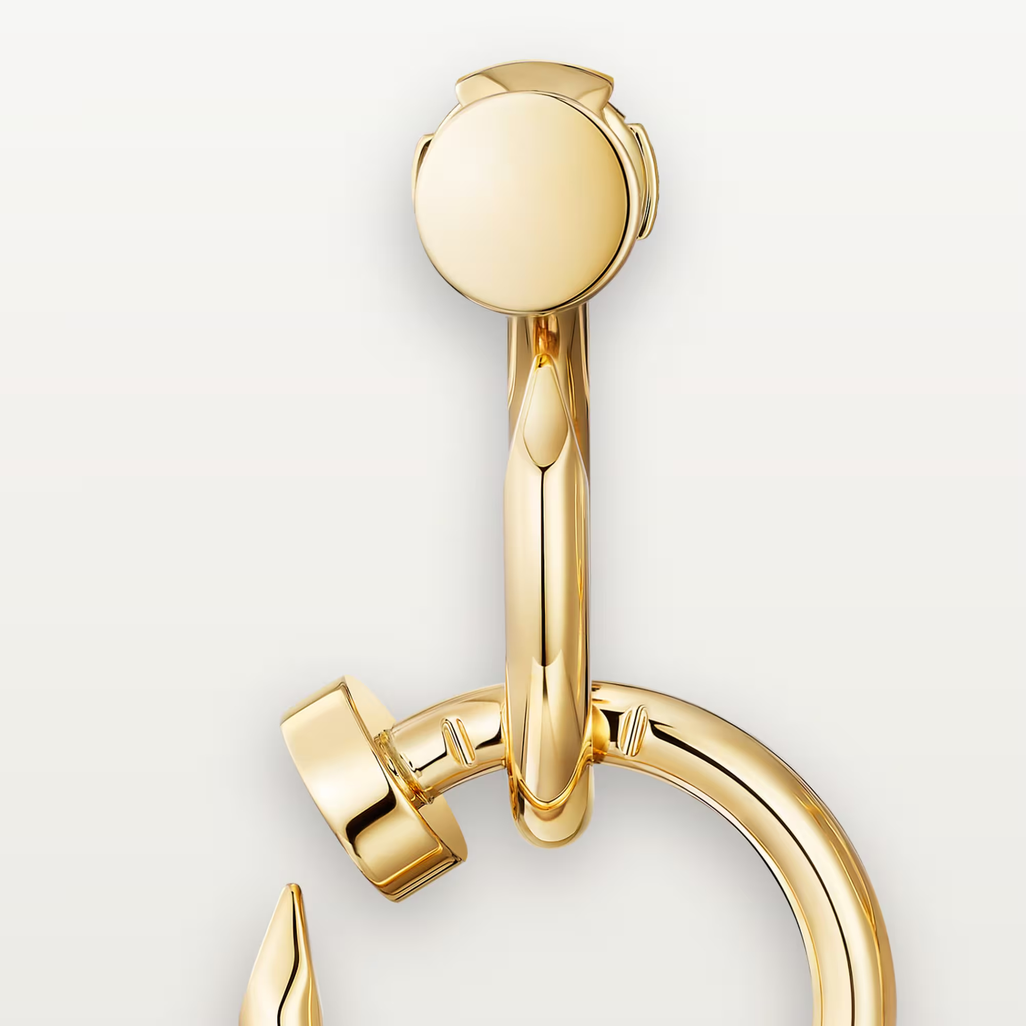 Carty Nails Infinity Wrap Earrings,Yellow Gold, Double