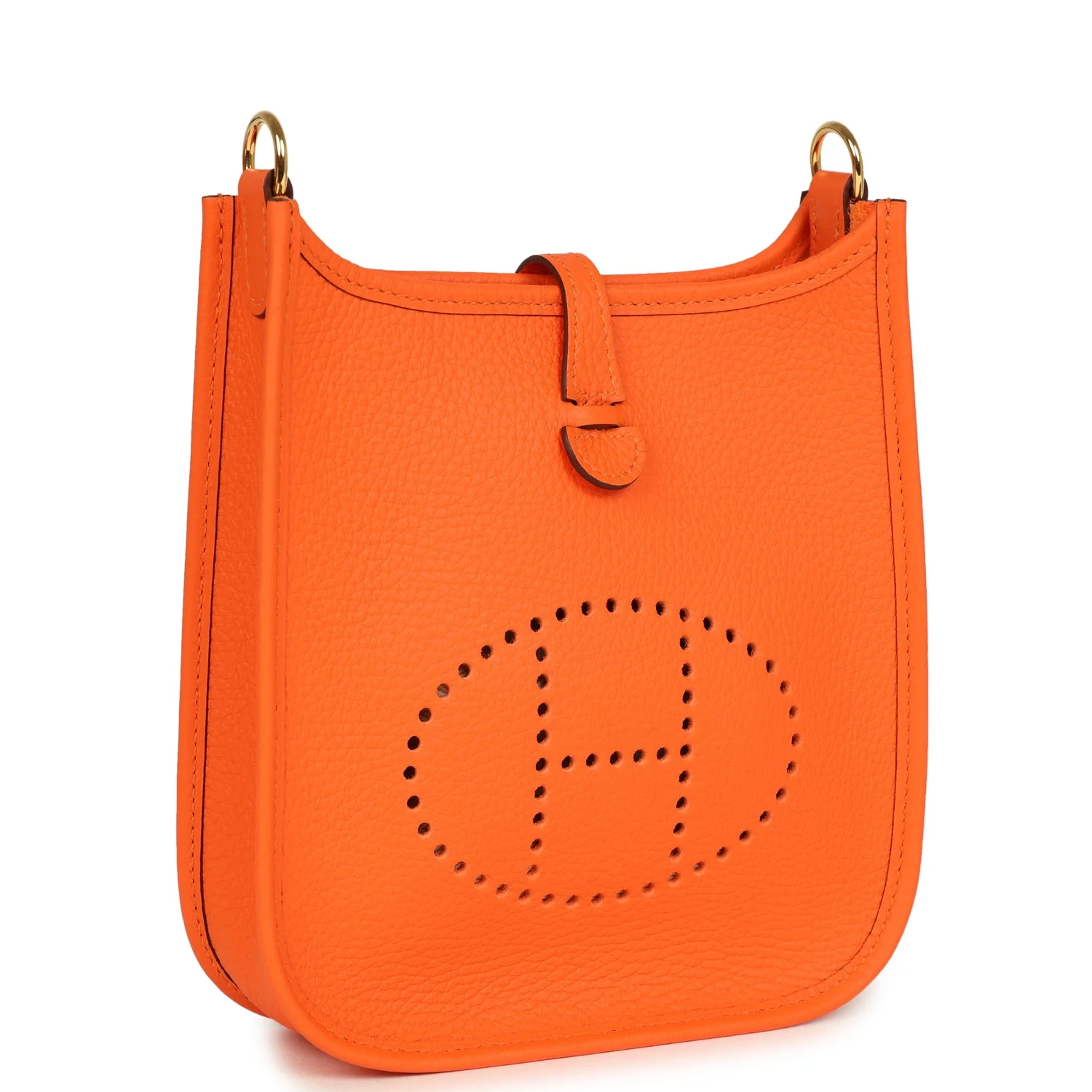Hermes Evelyne TPM Orange Minium Clemence Gold Hardware