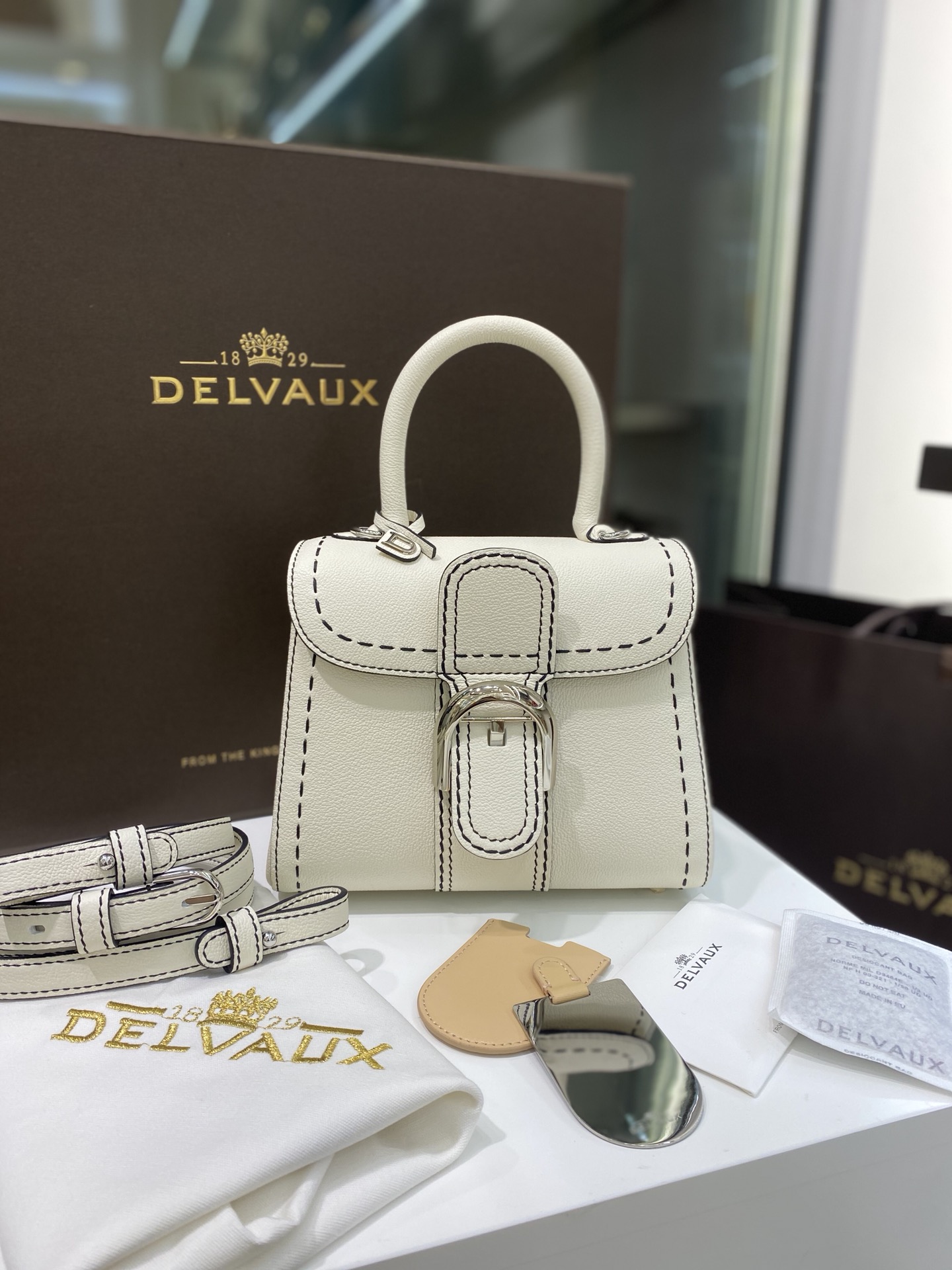 [TOP] Delvaux Brillant Bag 20cm - White - 711 Luxury