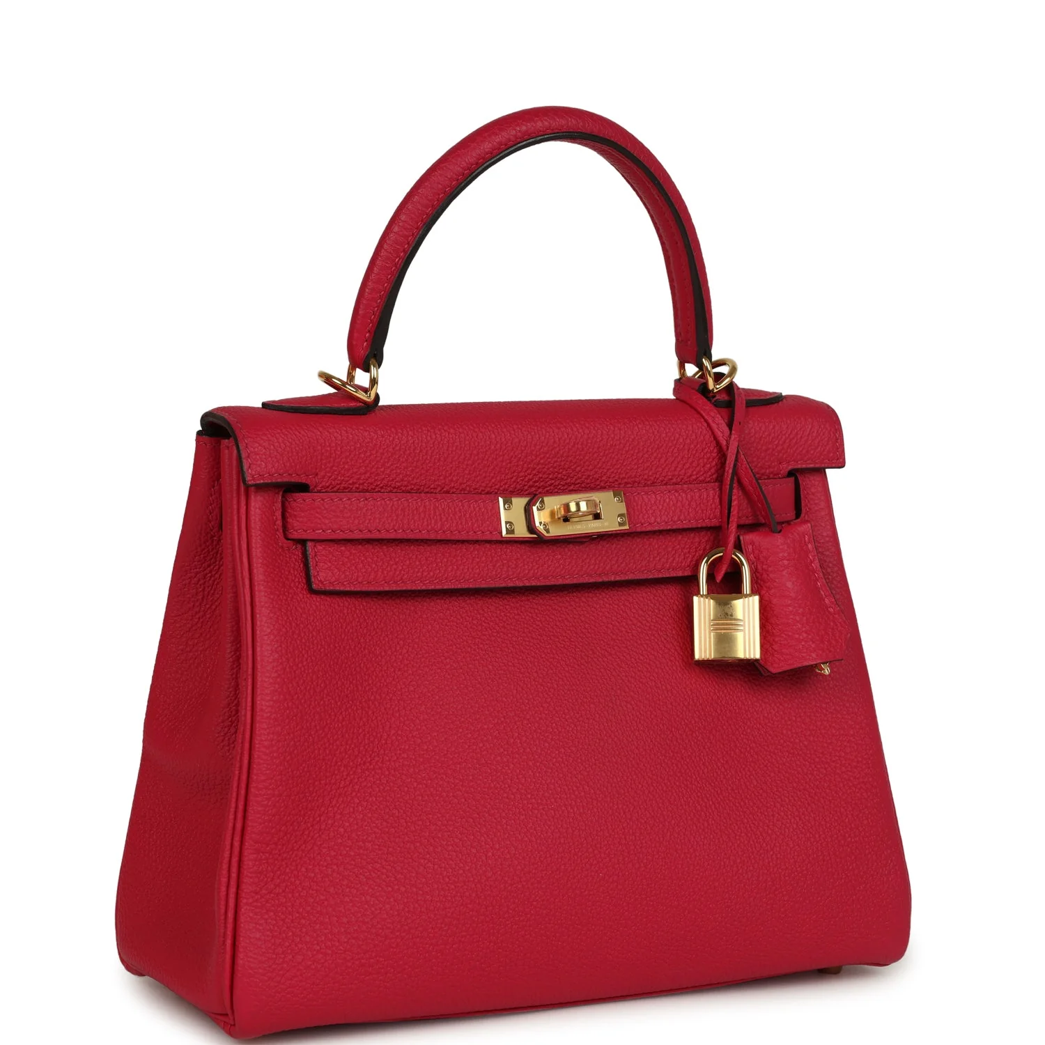 Hermes Kelly Retourne  Framboise Togo Gold Hardware