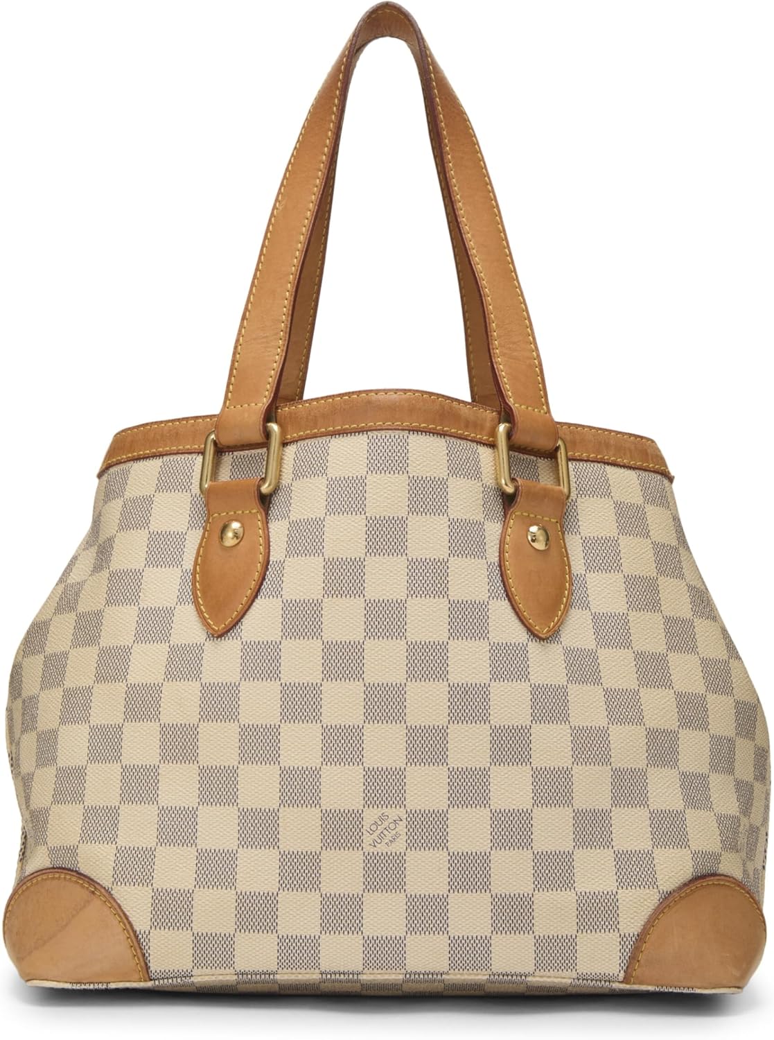 Louis Vuitton, Pre-loved Damier Azur Hampstead PM, White