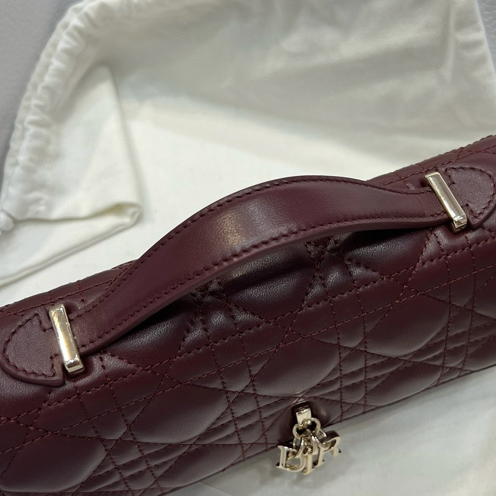 [TOP] Christian Dior My Dior Mini Bag Cannage Lambskin 21*11*4.5cm - Cherry Red