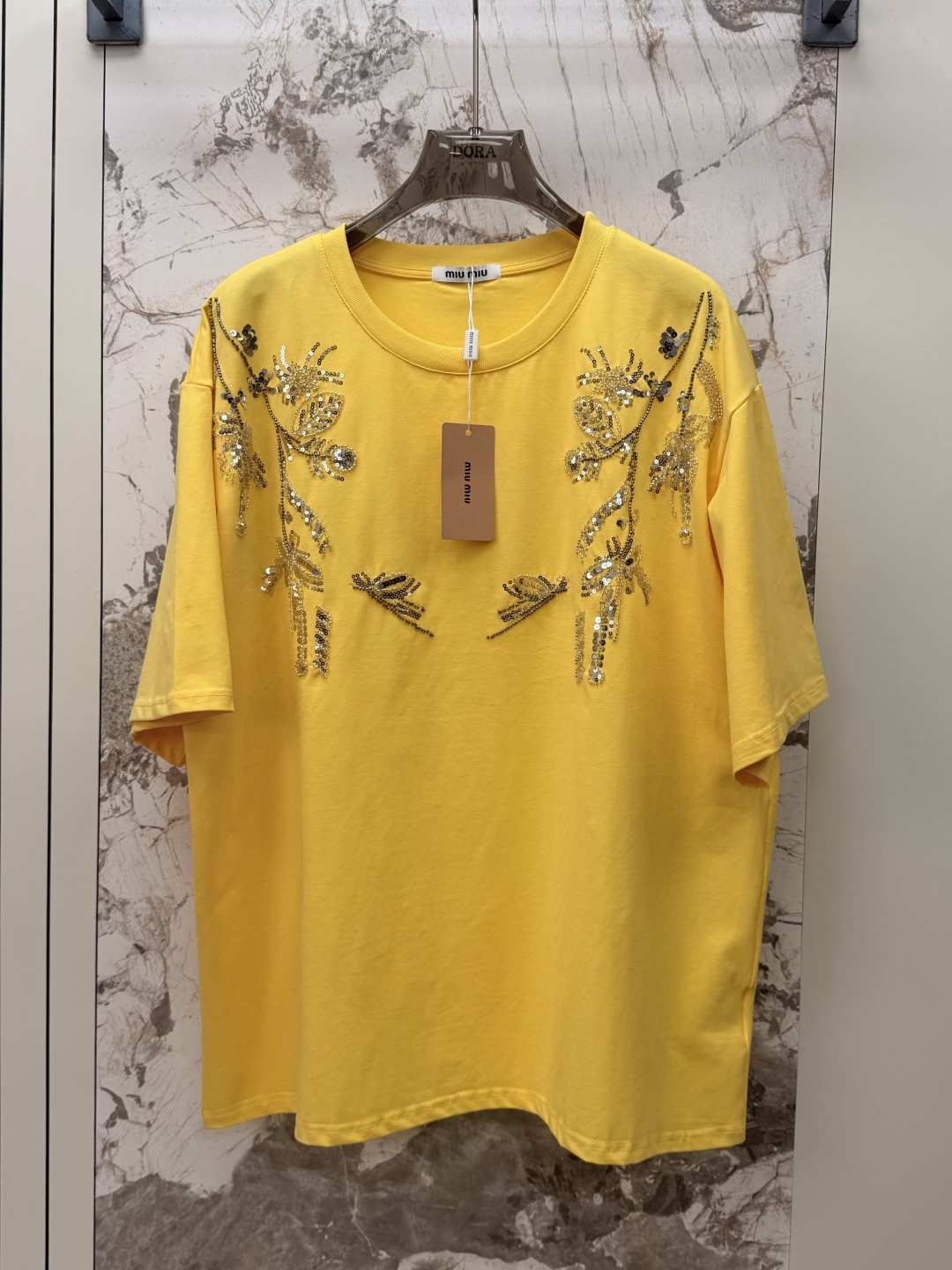 [TOP] Miu Miu T-Shirt - Yellow