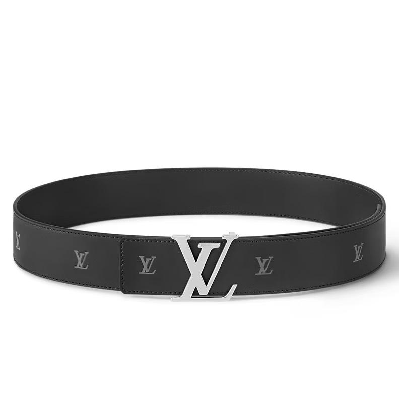 [TOP] Louis Vuitton LV Initiales Blason Belt 4cm - Black - 711 Luxury