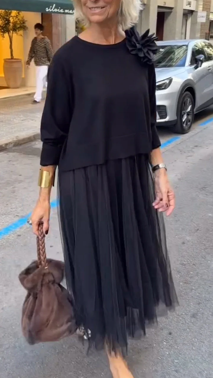 Women Inner Dress + Top Casual Suit