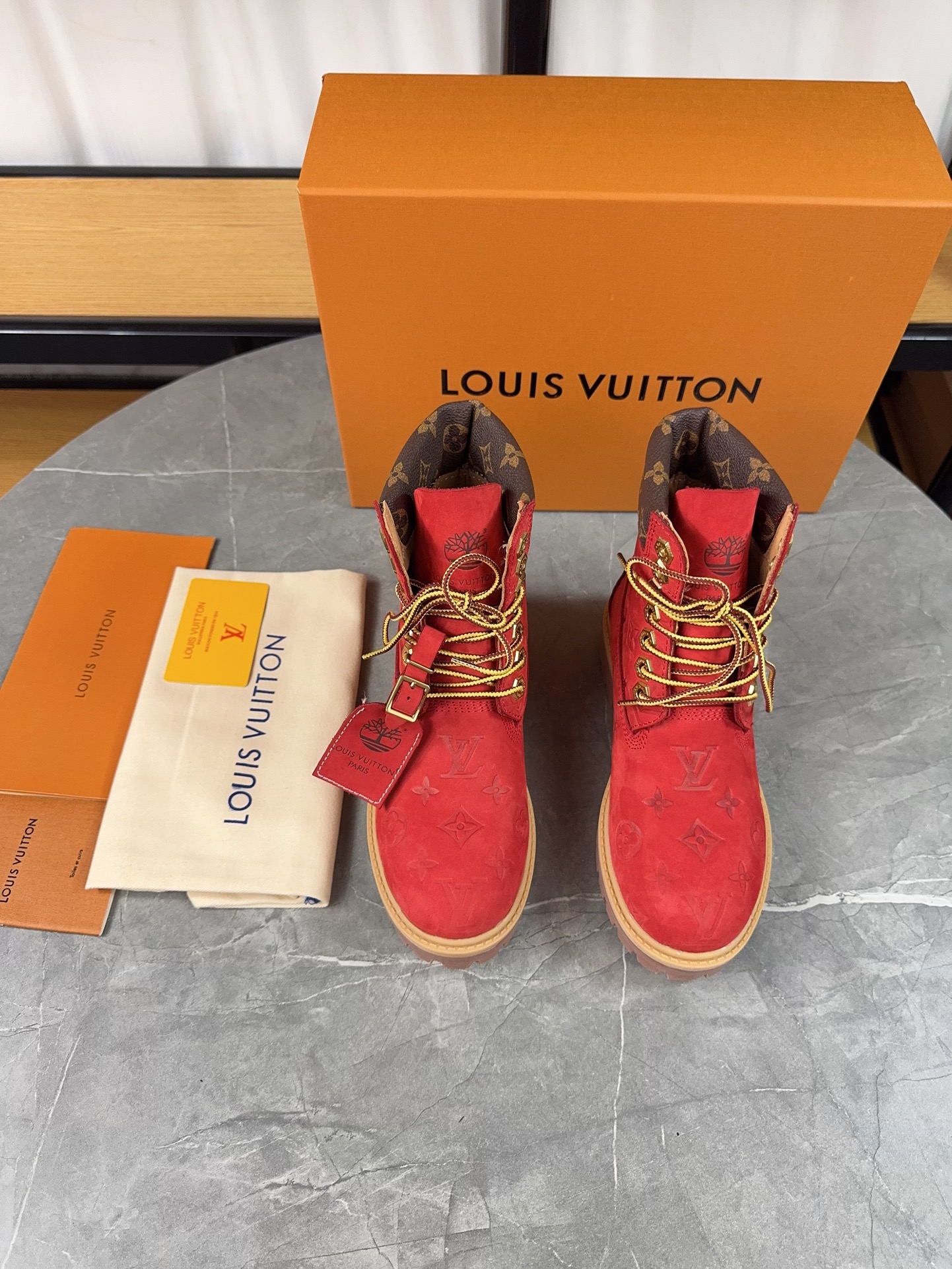 [TOP] Louis Vuitton LV Boots - Red - 711 Luxury