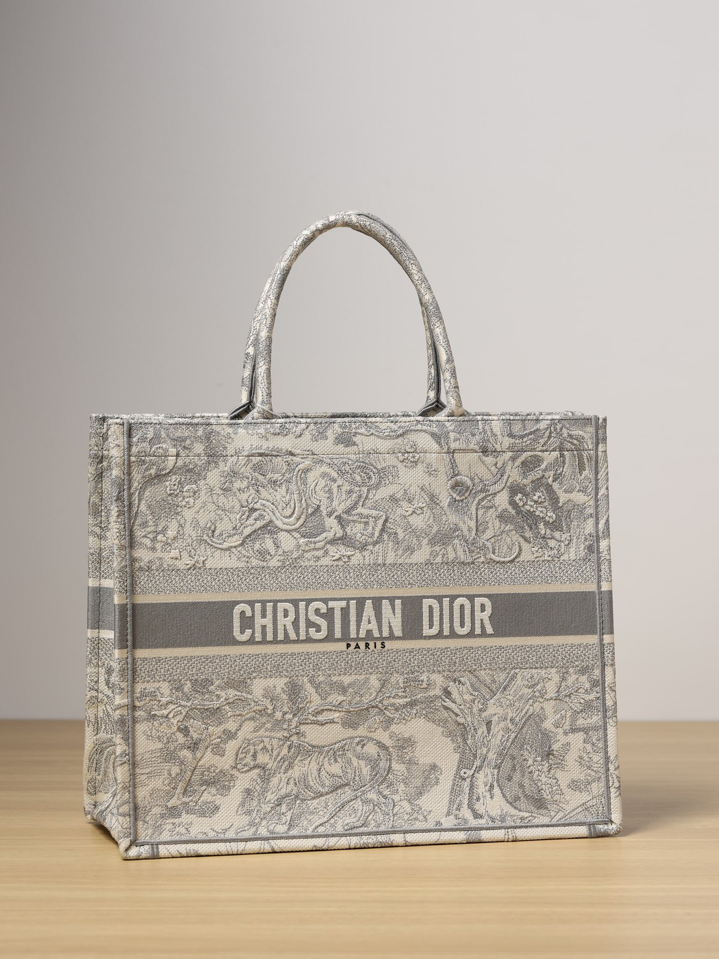 [TOP] Christian Dior Book Tote Bag 41.5x35x18cm - Gray