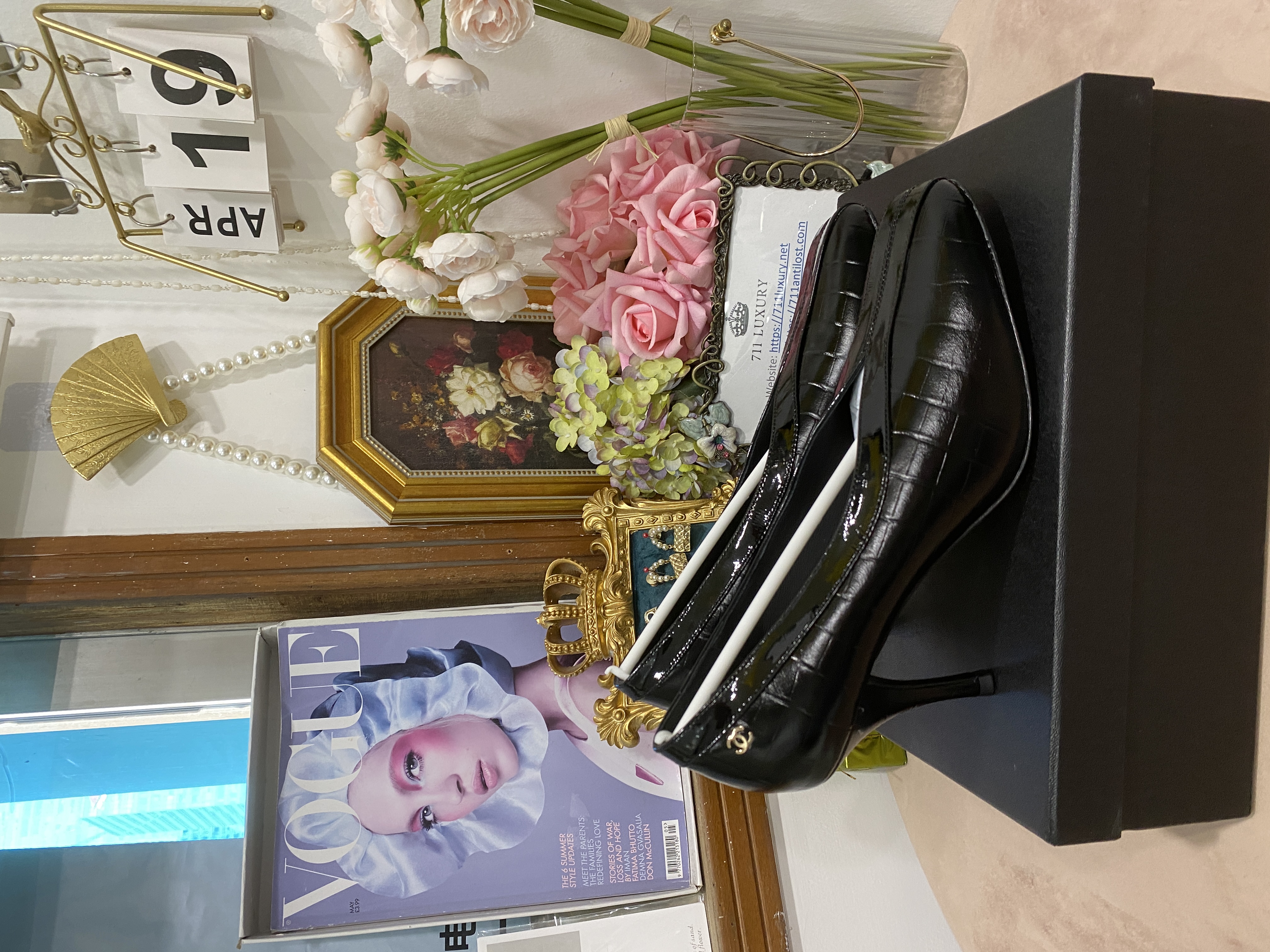 Only One [TOP] CHANEL 9cm Heel Height Pumps - Black & Size 41 - No refund or exchange - 711 Luxury