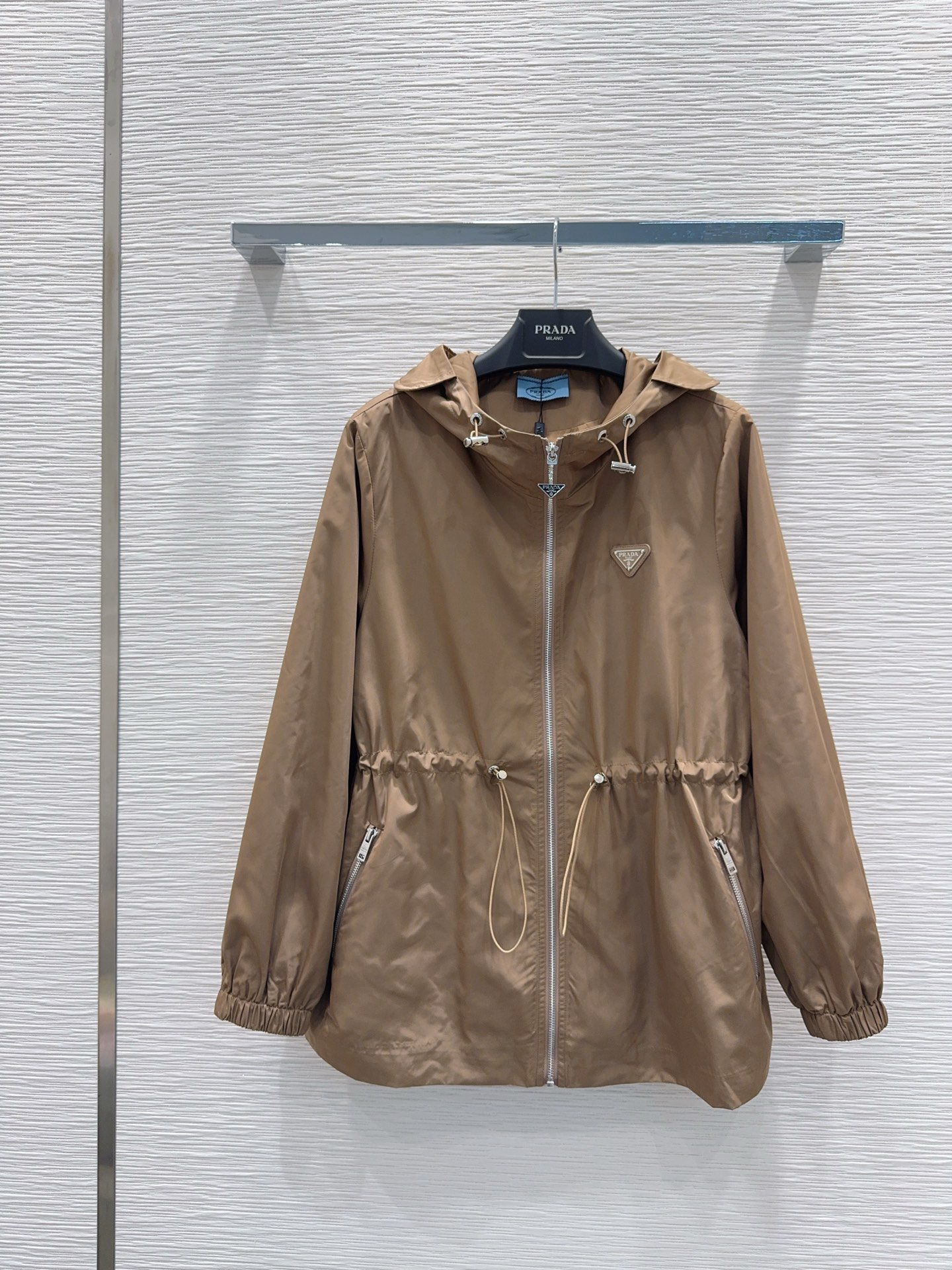 [TOP] PRADA  Hooded Jacket - Brown
